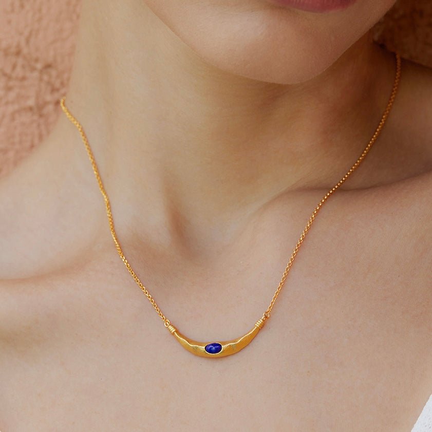Crescent Arc Necklace - Pure Gems & Stones Store: Awakened Days