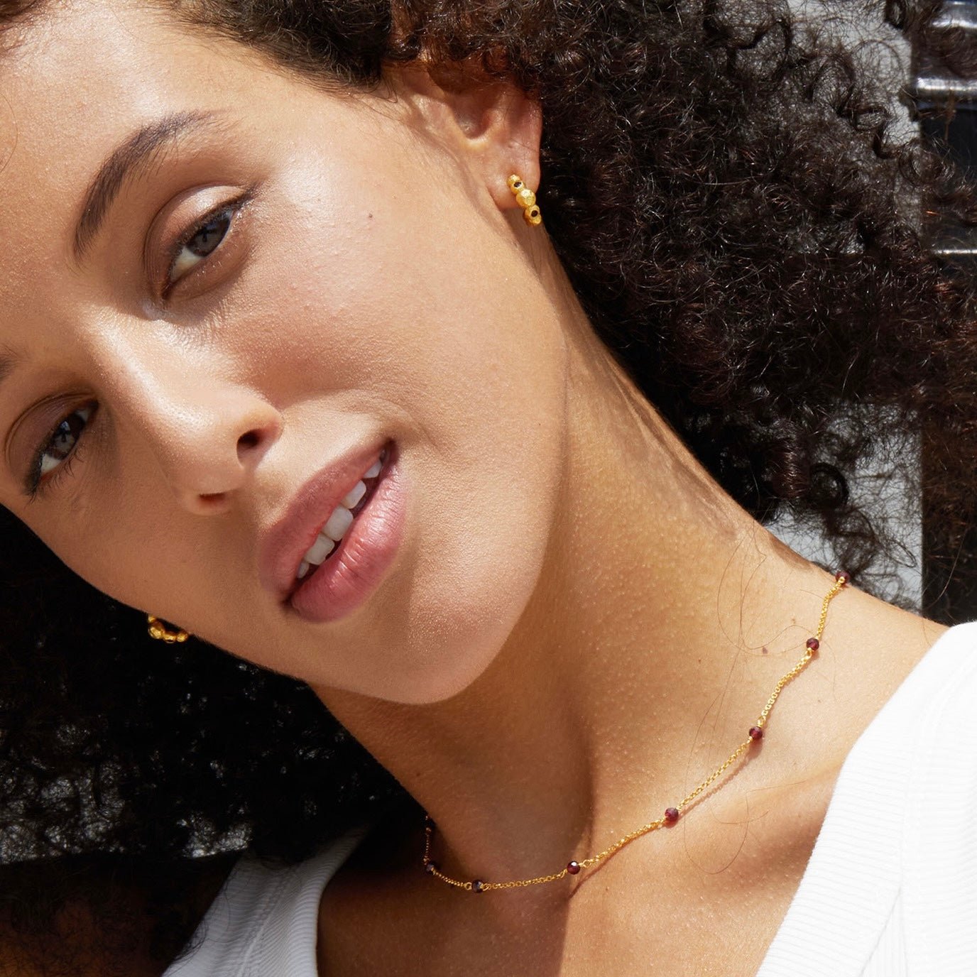 Crimson Tide Garnet Hoops - Pure Gems & Stones Store: Awakened Days
