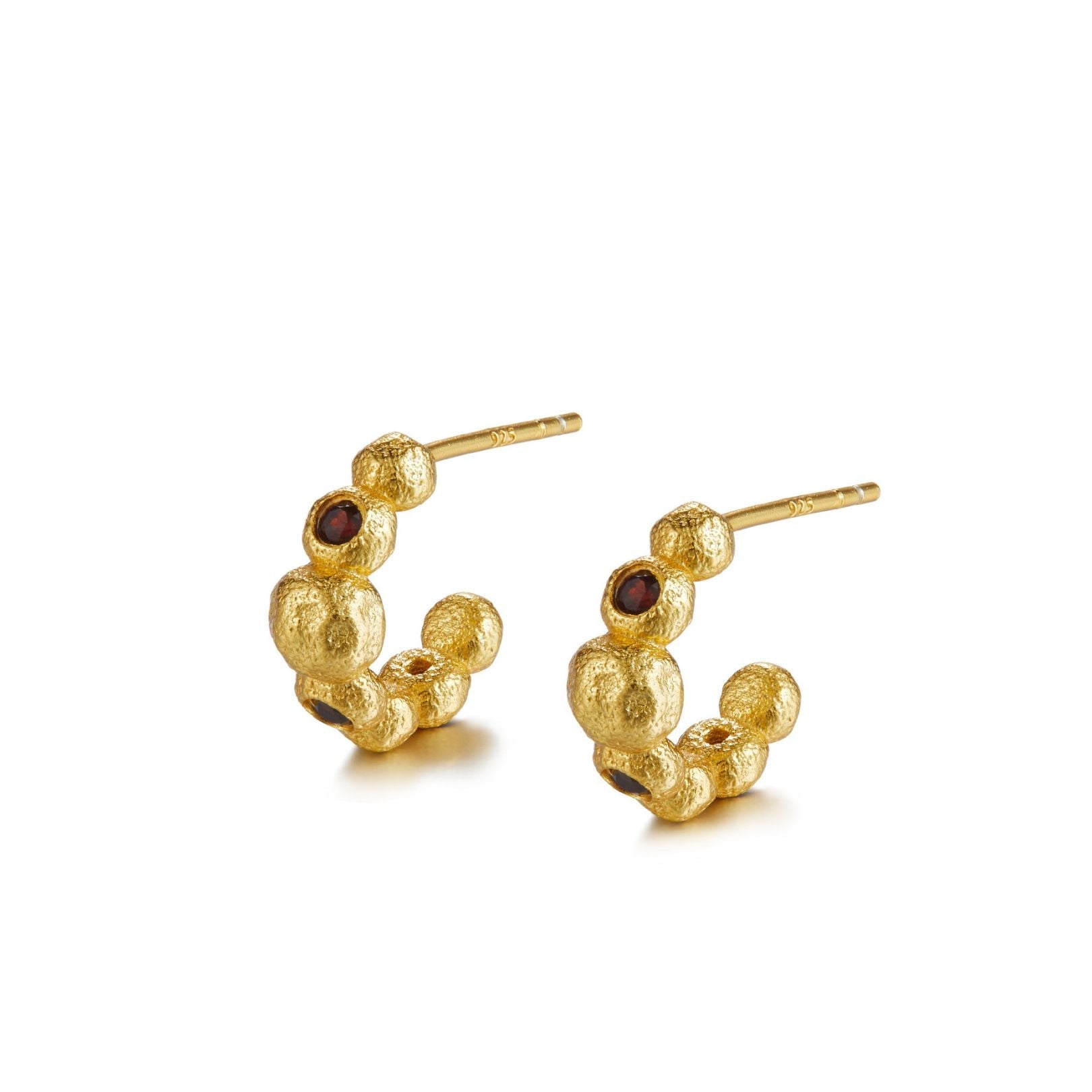 Crimson Tide Garnet Hoops - Pure Gems & Stones Store: Awakened Days