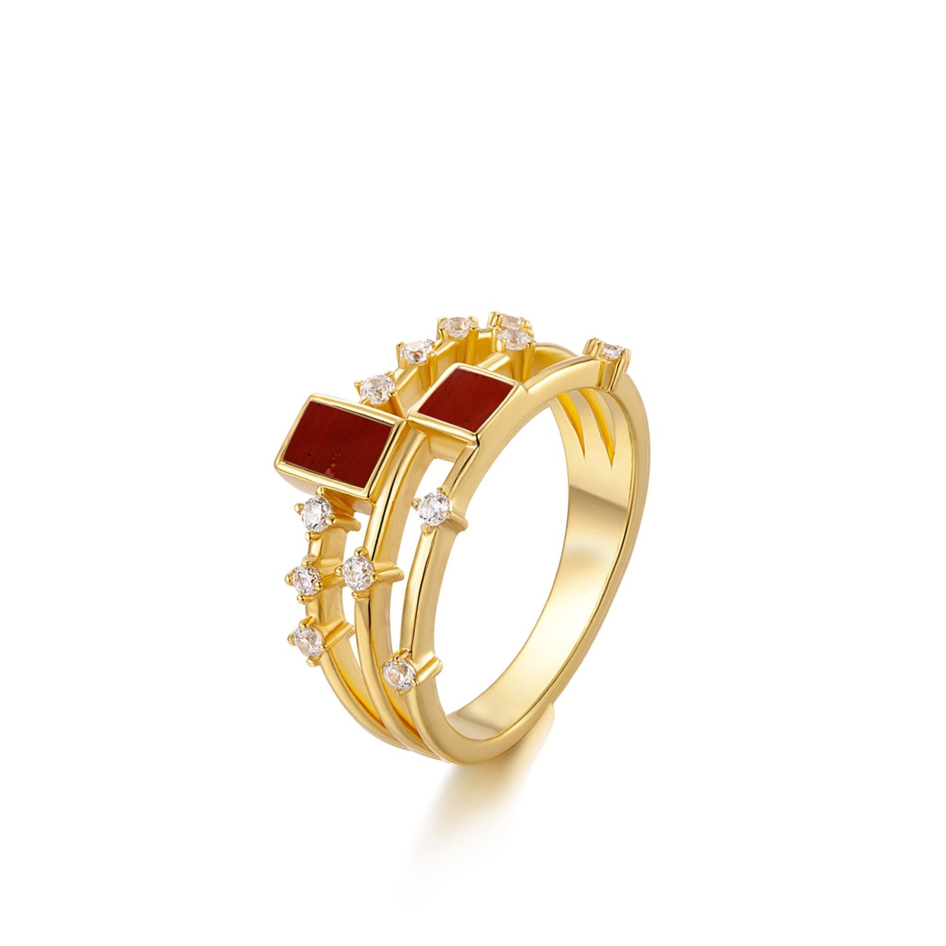 Cubic Duet Ring - Pure Gems & Stones Store: Awakened Days