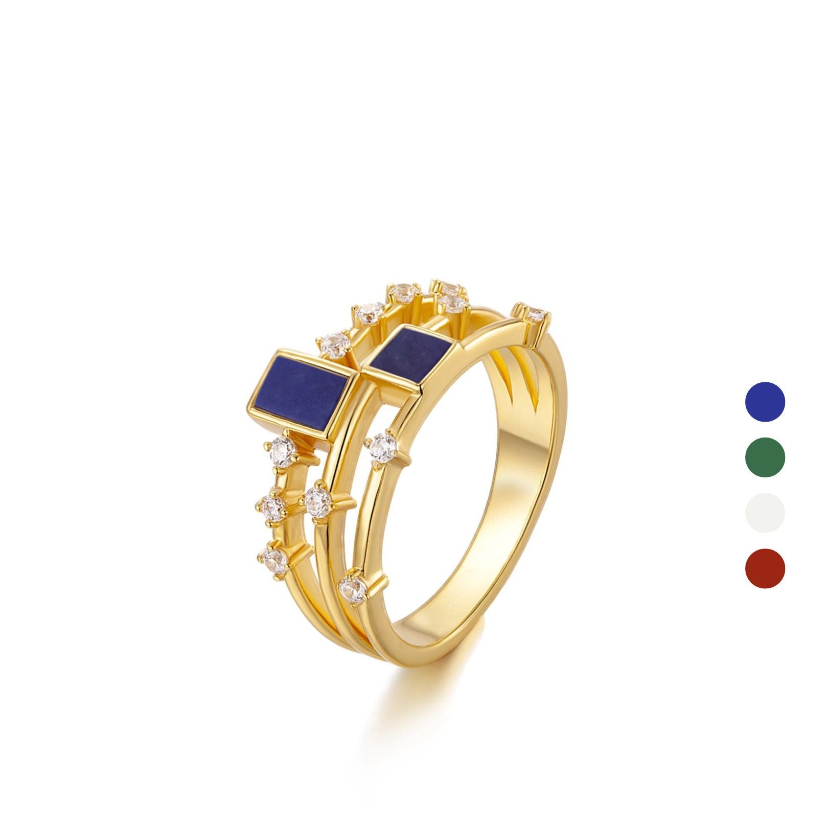 Cubic Duet Ring - Pure Gems & Stones Store: Awakened Days
