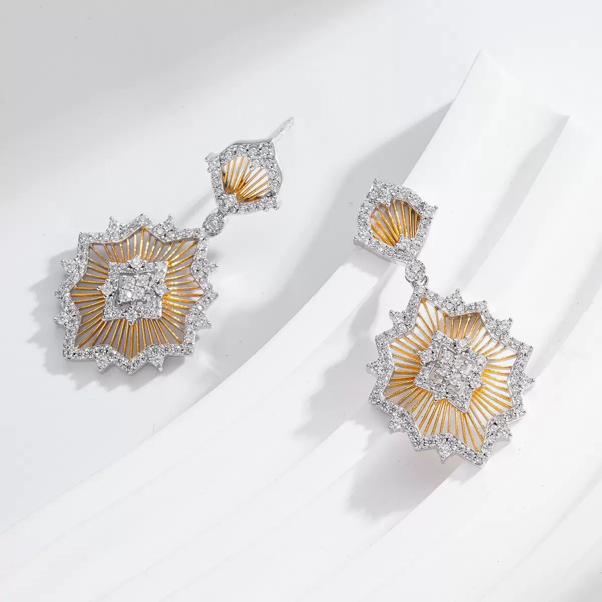 Éclat de Soleil Earrings - Pure Gems & Stones Store: Awakened Days