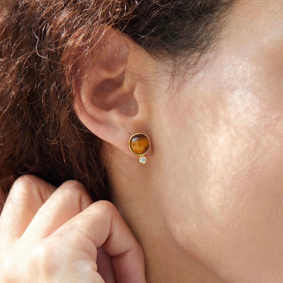 Ember Gleam Studs - Pure Gems & Stones Store: Awakened Days