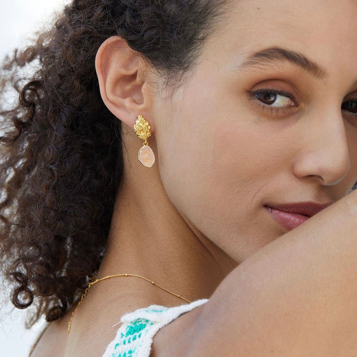 Eros Rose Earrings - Pure Gems & Stones Store: Awakened Days