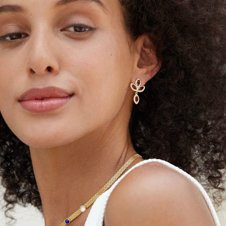 Fleur de Feu Earrings - Pure Gems & Stones Store: Awakened Days