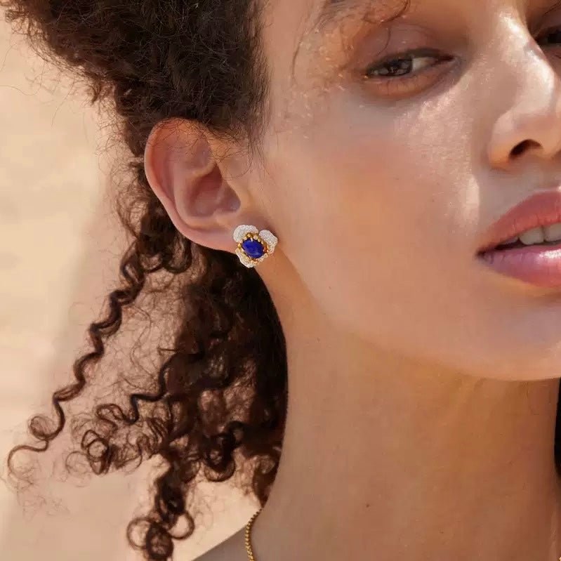 Fleur d’Écume Earrings - Pure Gems & Stones Store: Awakened Days