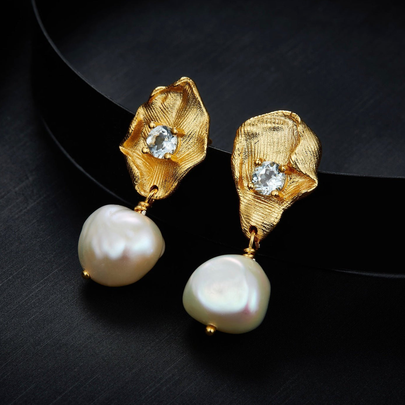 Fleur d’Or Earrings - Pure Gems & Stones Store: Awakened Days