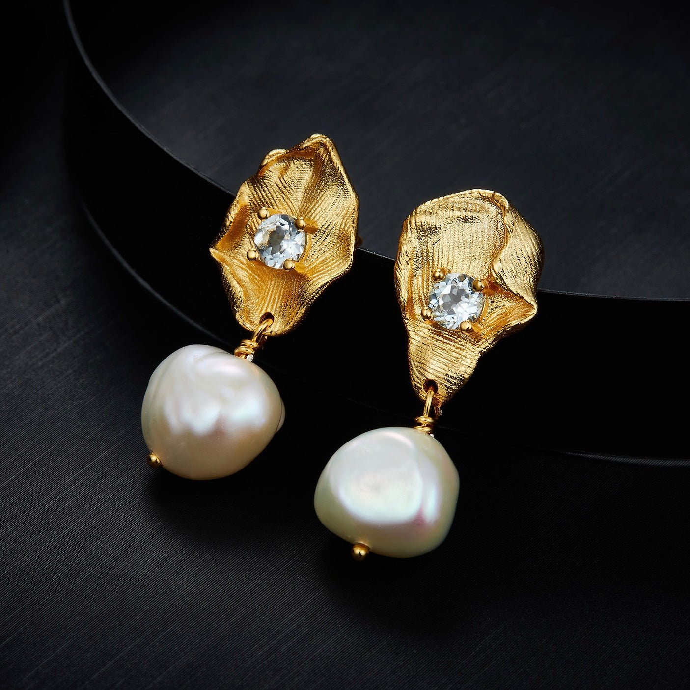 Fleur d’Or Earrings - Pure Gems & Stones Store: Awakened Days