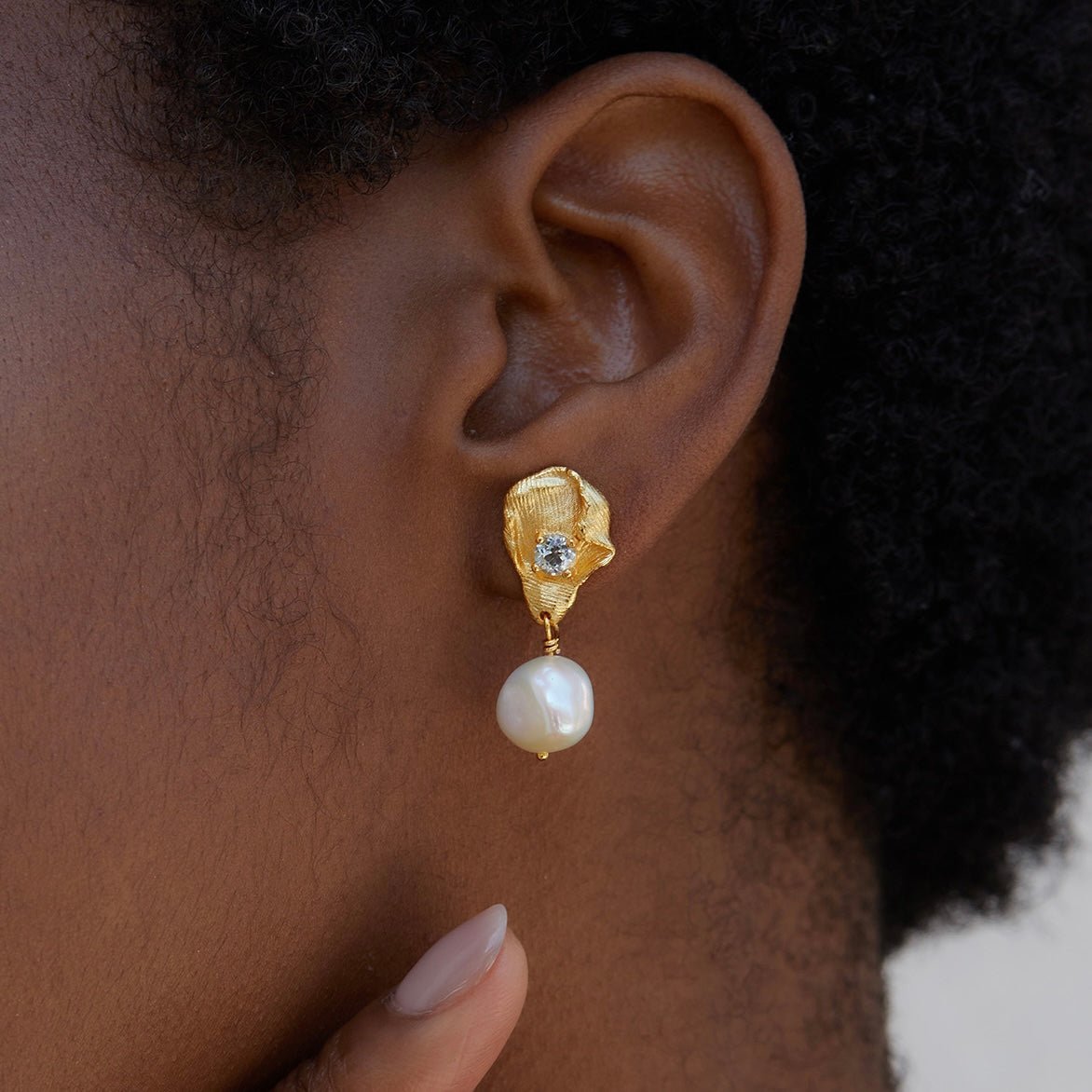 Fleur d’Or Earrings - Pure Gems & Stones Store: Awakened Days