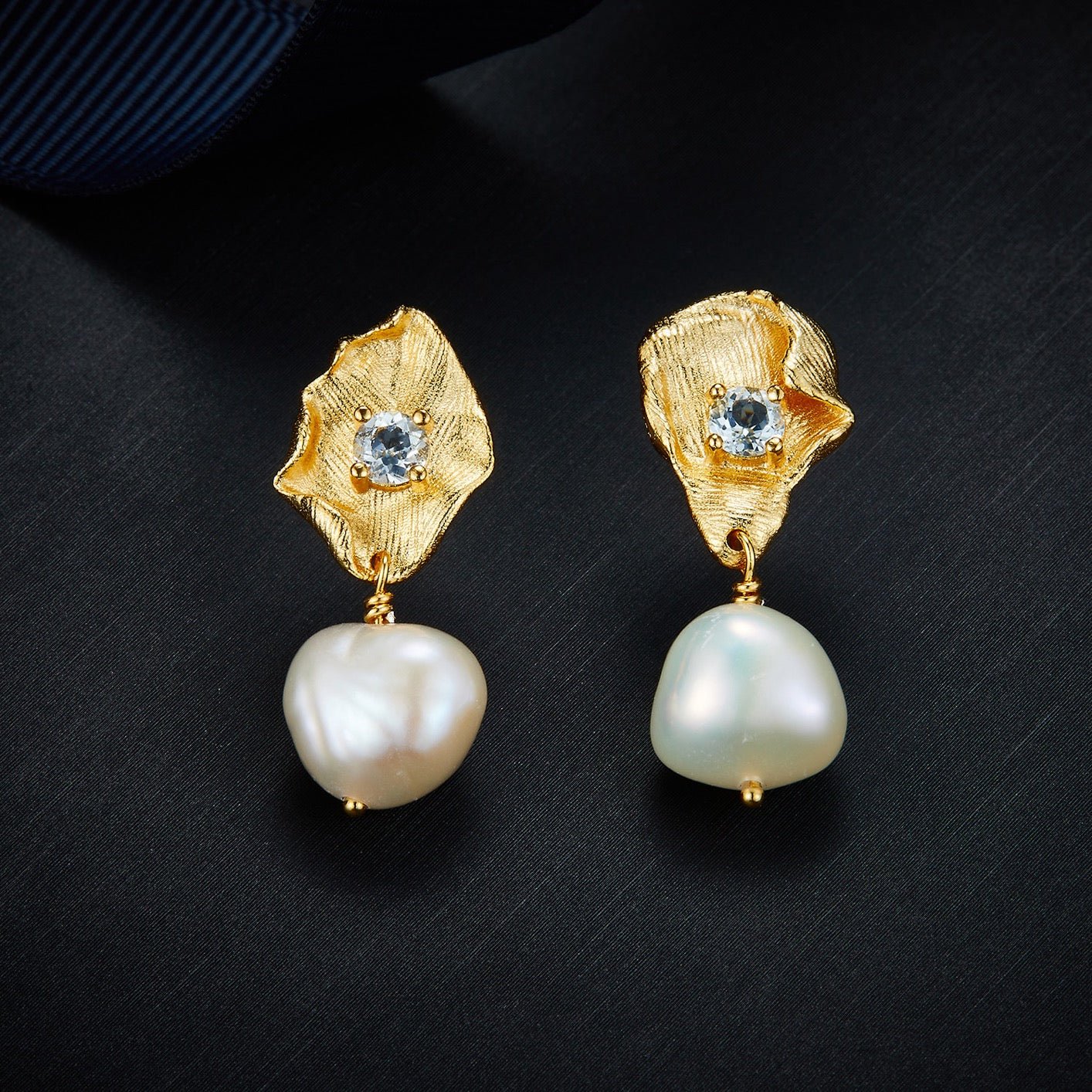 Fleur d’Or Earrings - Pure Gems & Stones Store: Awakened Days