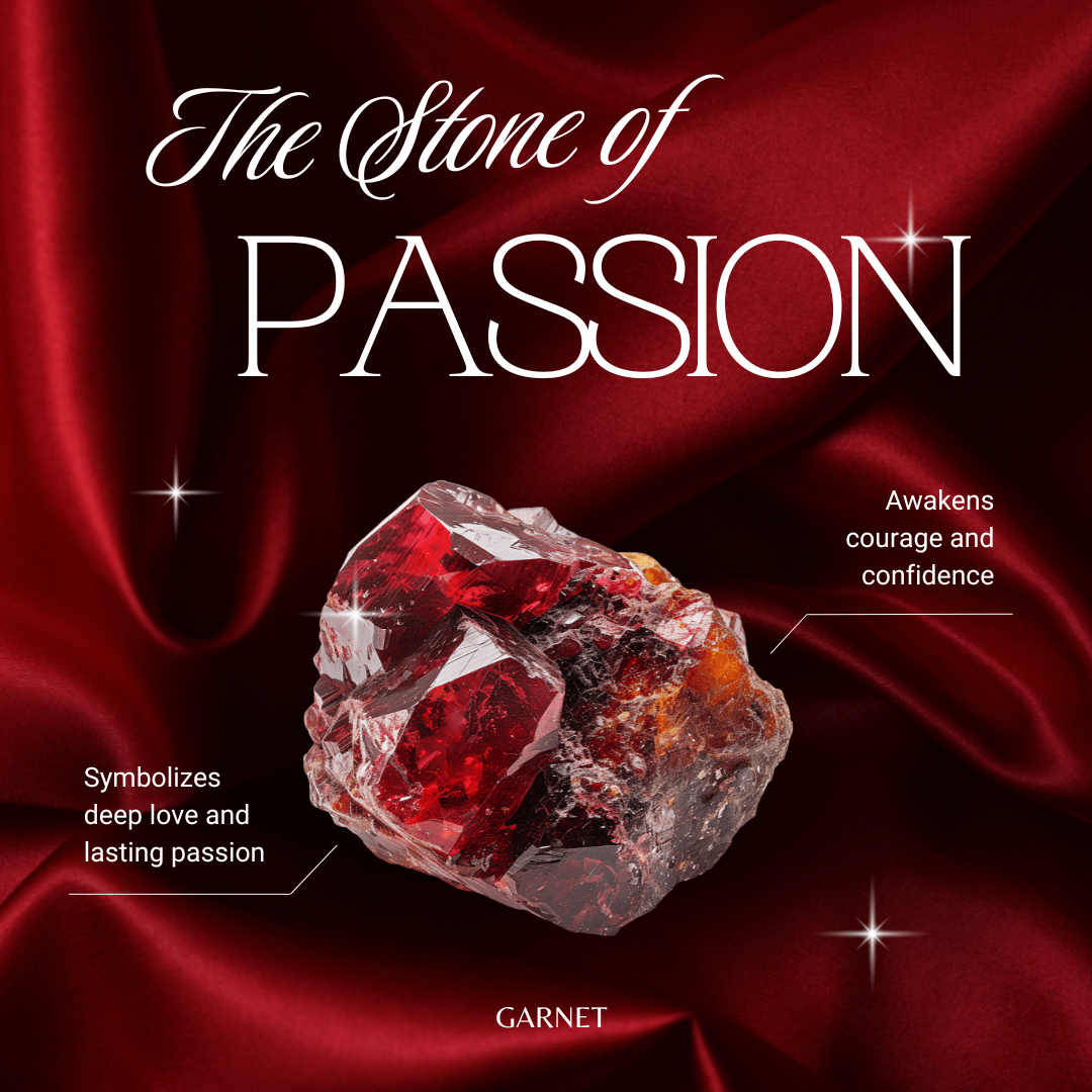 Floral Ring - Featuring Garnet - Pure Gems & Stones Store: Awakened Days