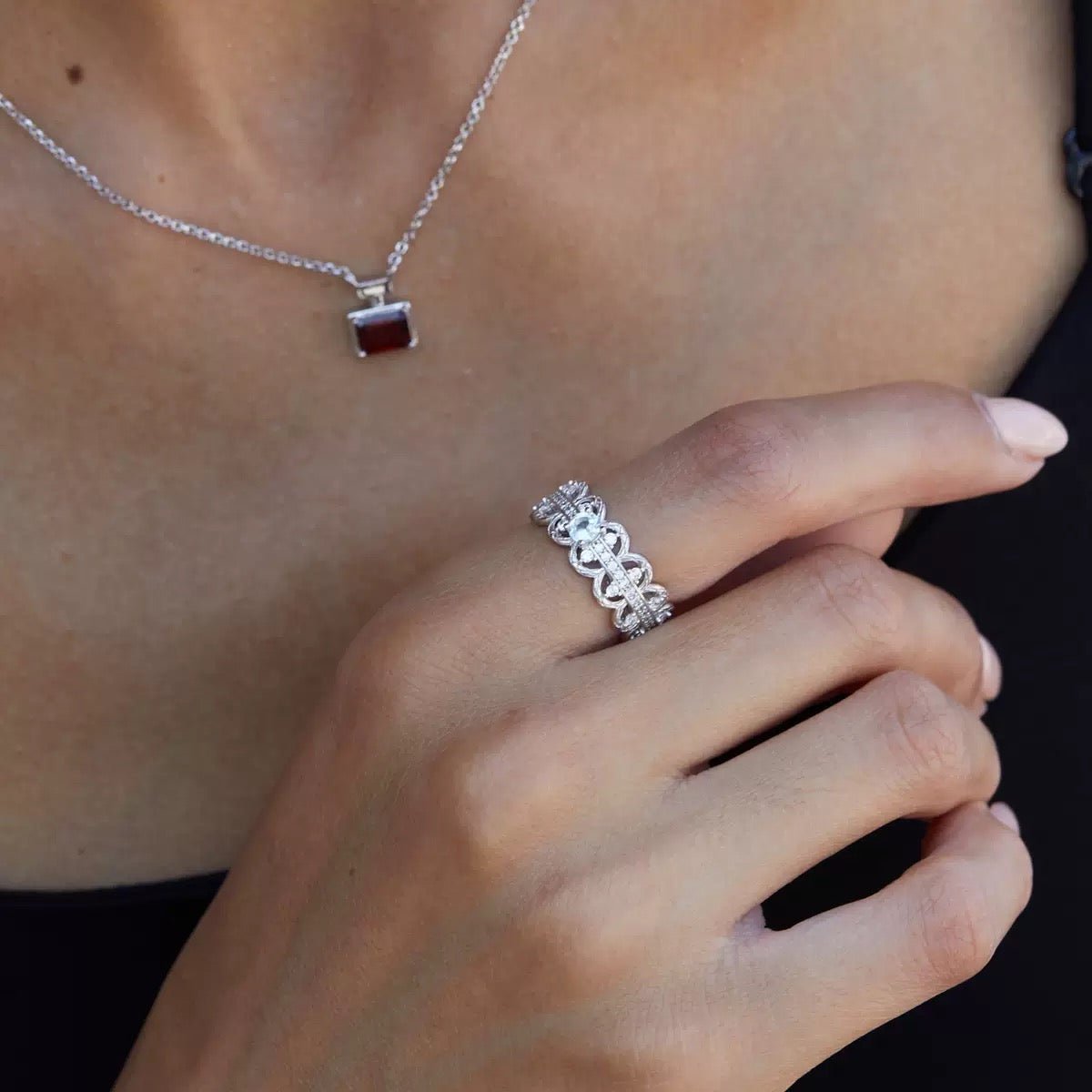 Florentine Lace Ring - Pure Gems & Stones Store: Awakened Days