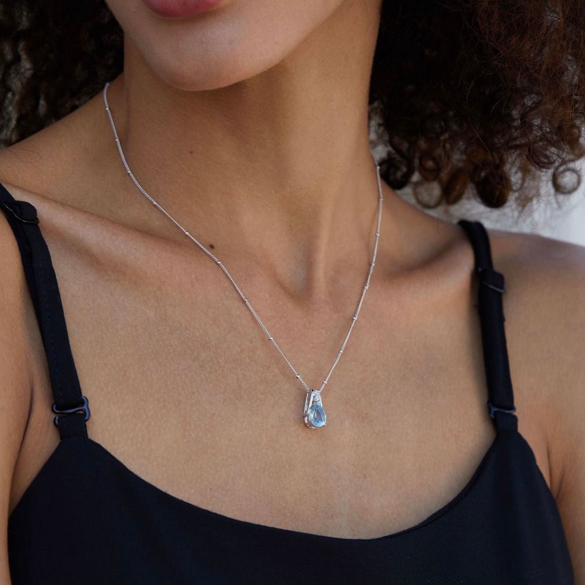 Frozen Dewdrop Necklace - Pure Gems & Stones Store: Awakened Days