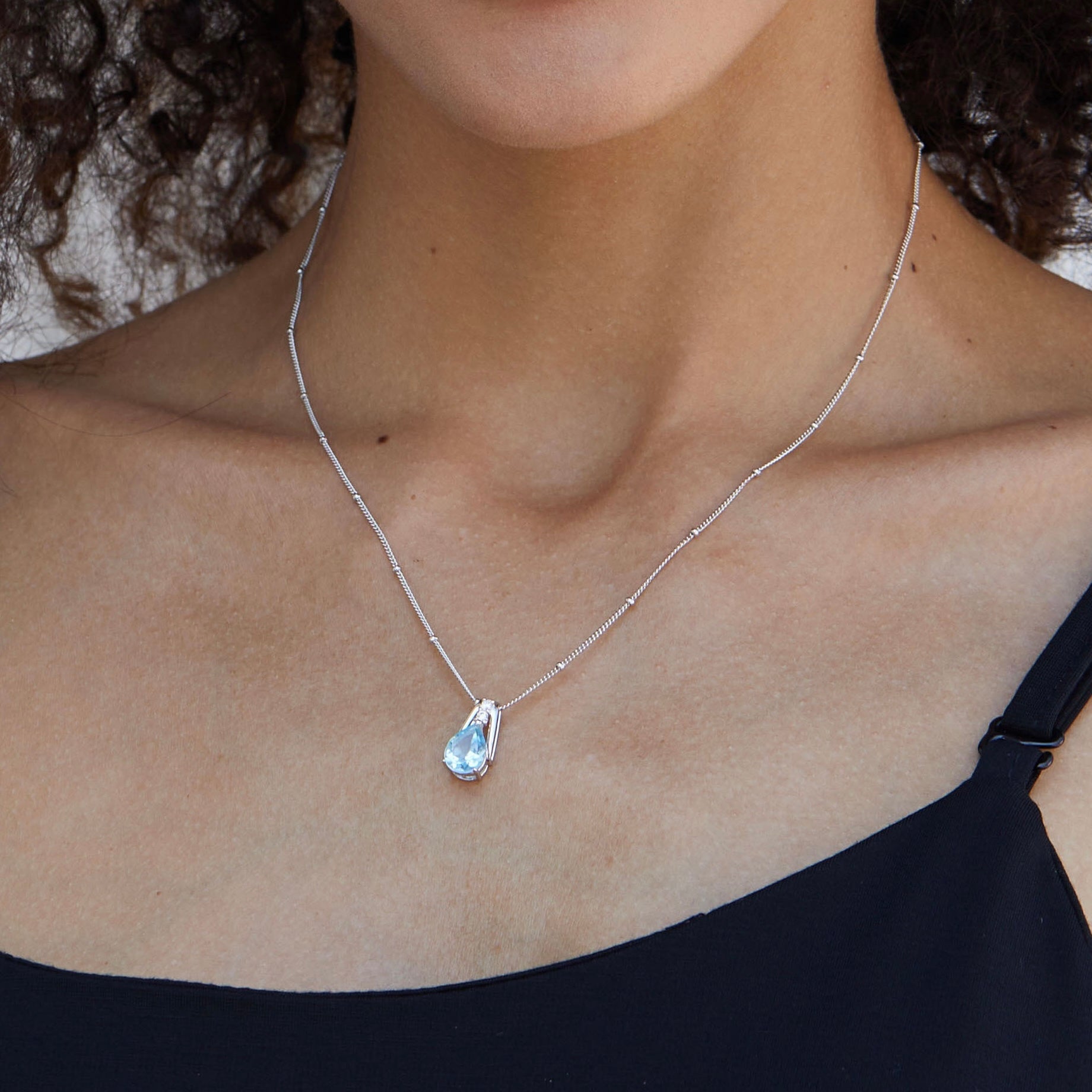 Frozen Dewdrop Necklace - Pure Gems & Stones Store: Awakened Days