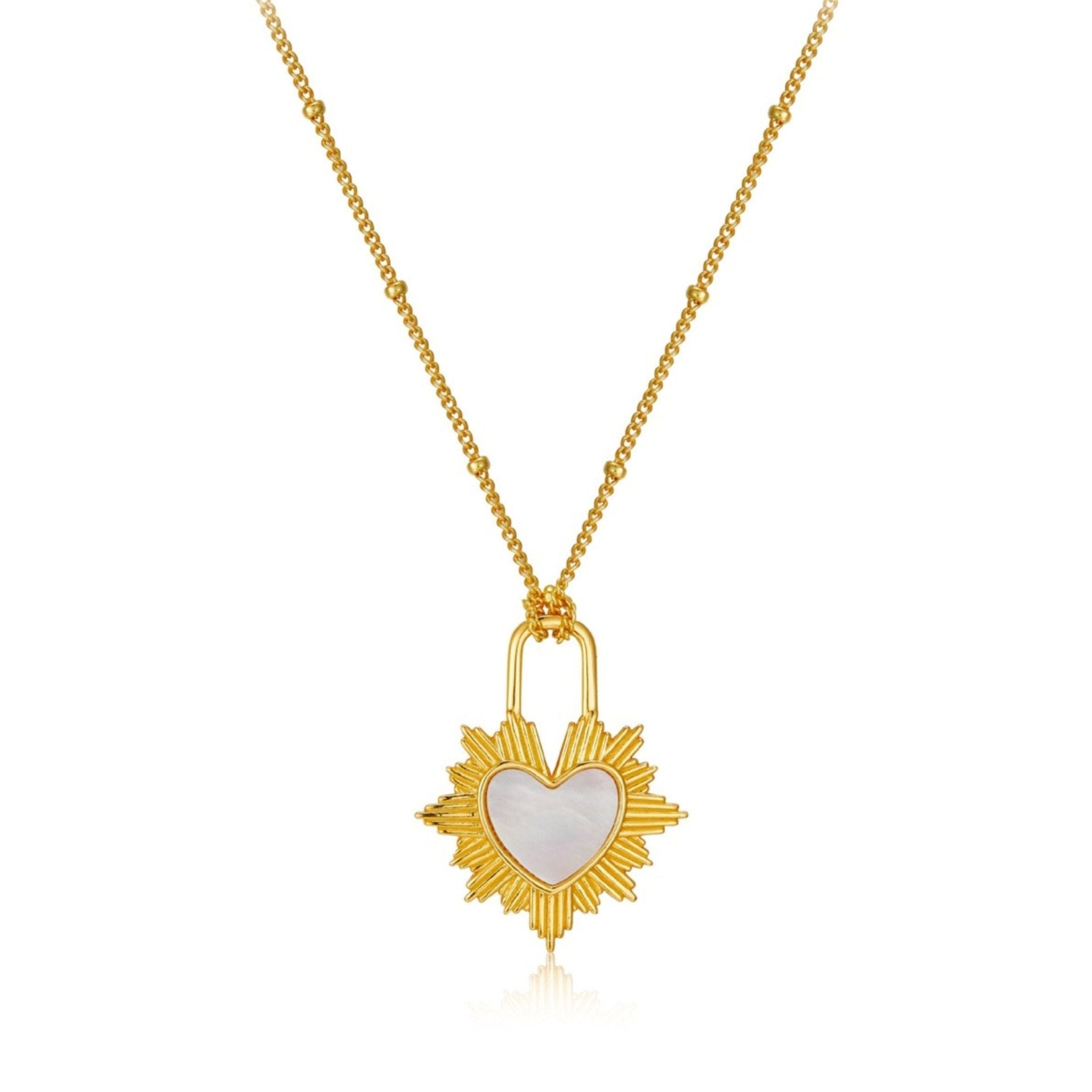 Gilded Heart Necklace - Pure Gems & Stones Store: Awakened Days