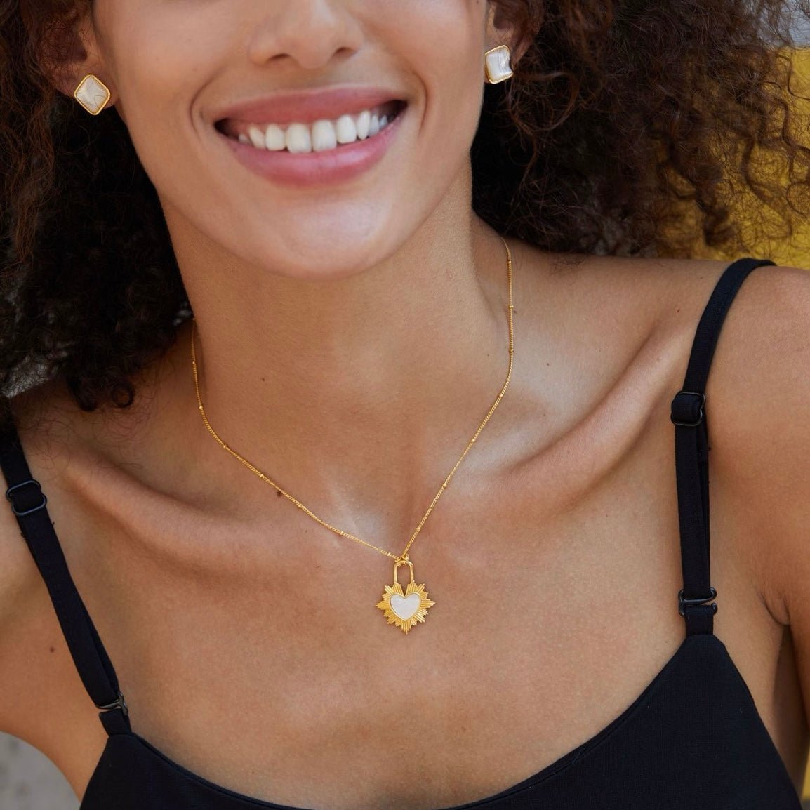 Gilded Heart Necklace - Pure Gems & Stones Store: Awakened Days