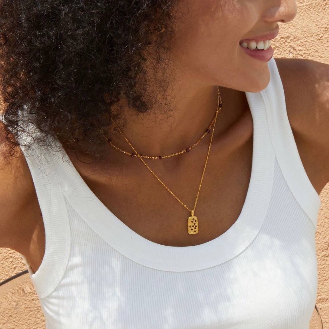 Golden Oracle Necklace - Pure Gems & Stones Store: Awakened Days