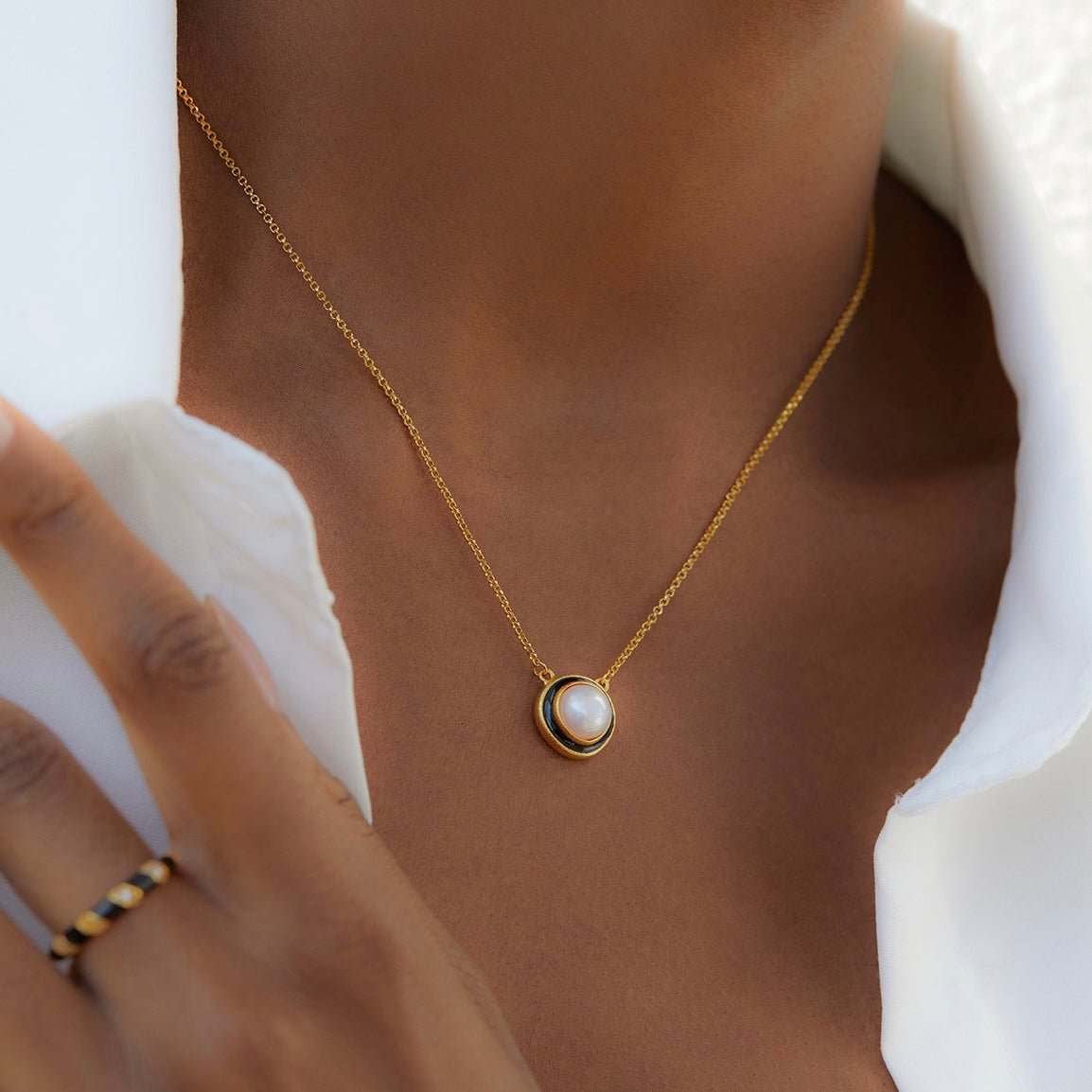 Halo Noir Necklace - Pure Gems & Stones Store: Awakened Days