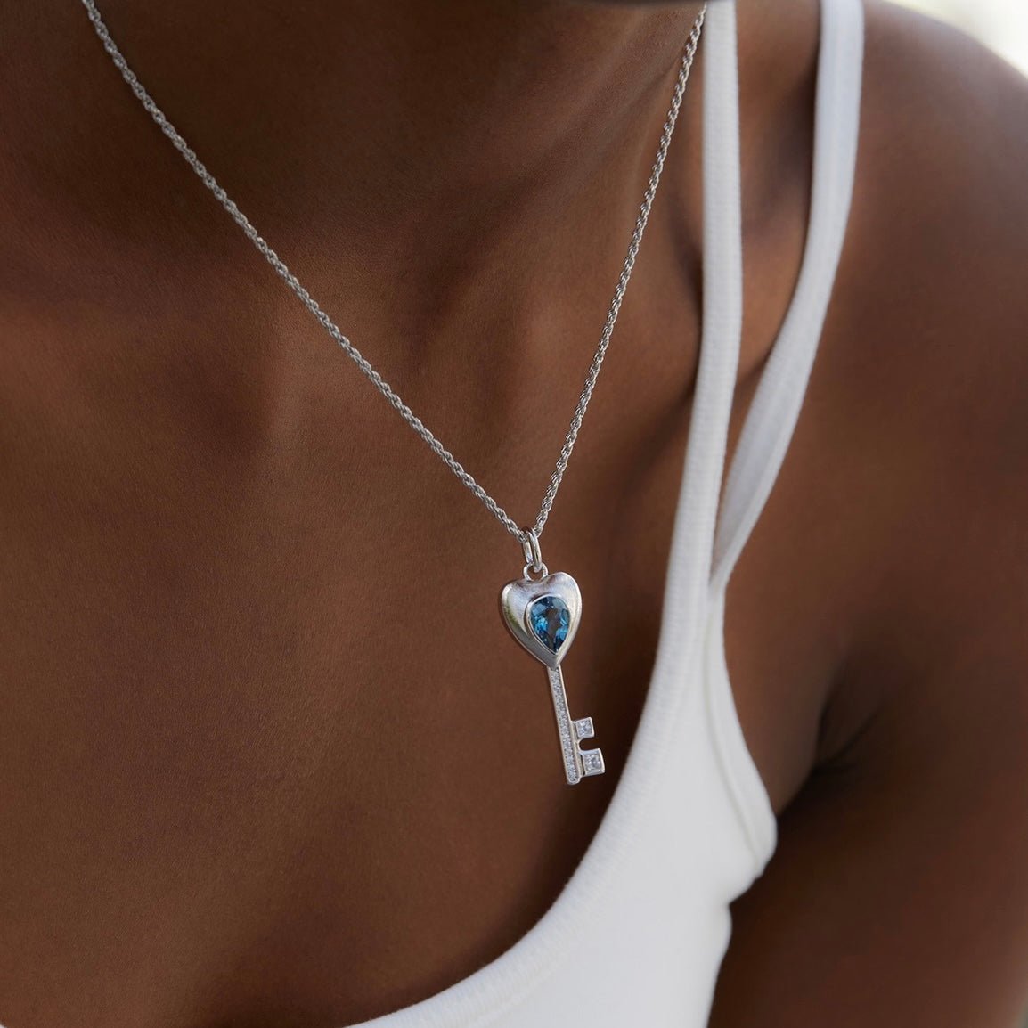 Heartkey Necklace - Pure Gems & Stones Store: Awakened Days