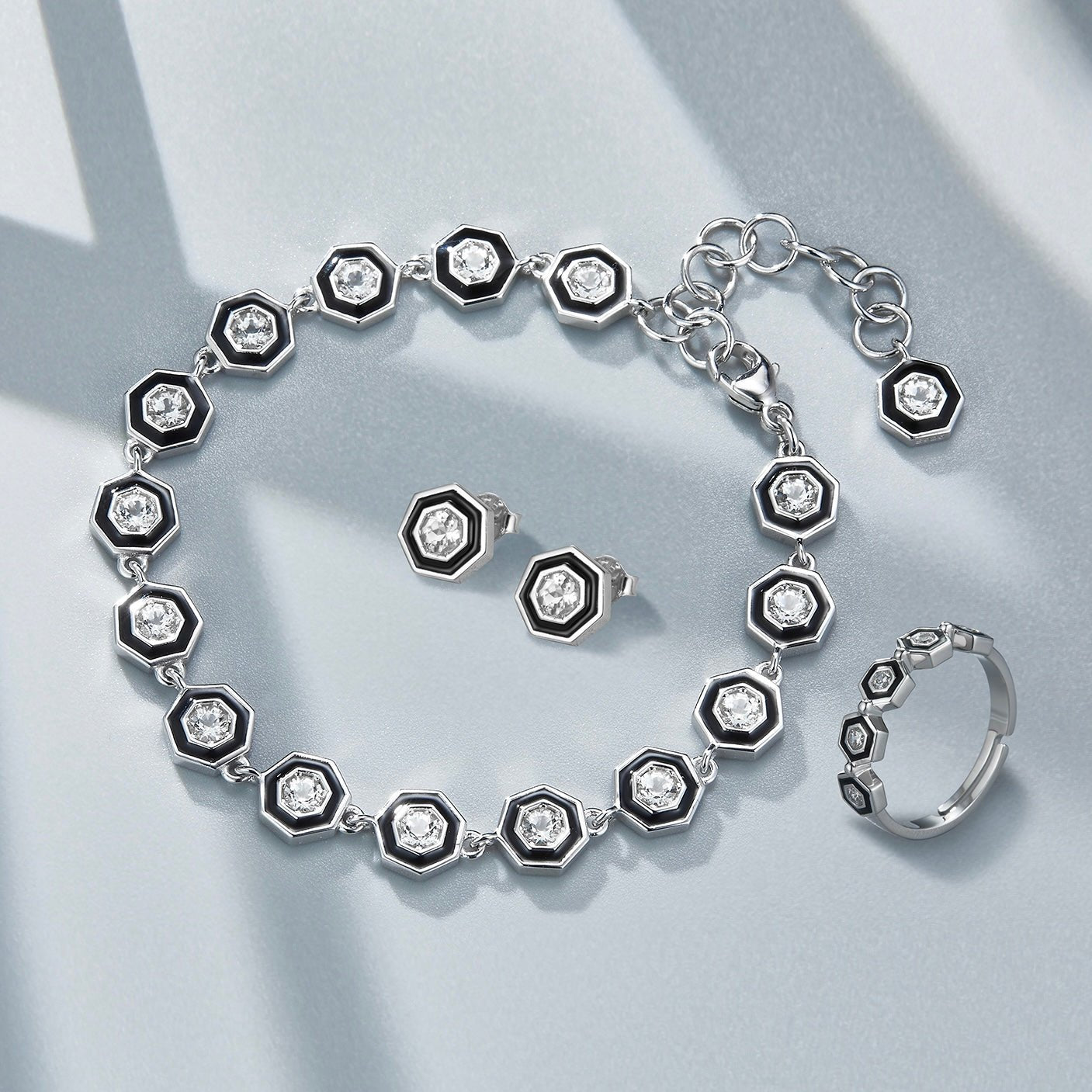 Hexa Noire Studs - Pure Gems & Stones Store: Awakened Days