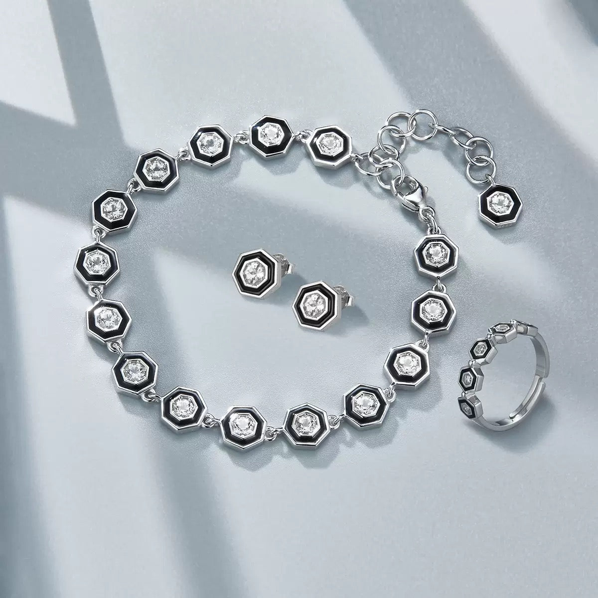 Hexa Noire Studs - Pure Gems & Stones Store: Awakened Days