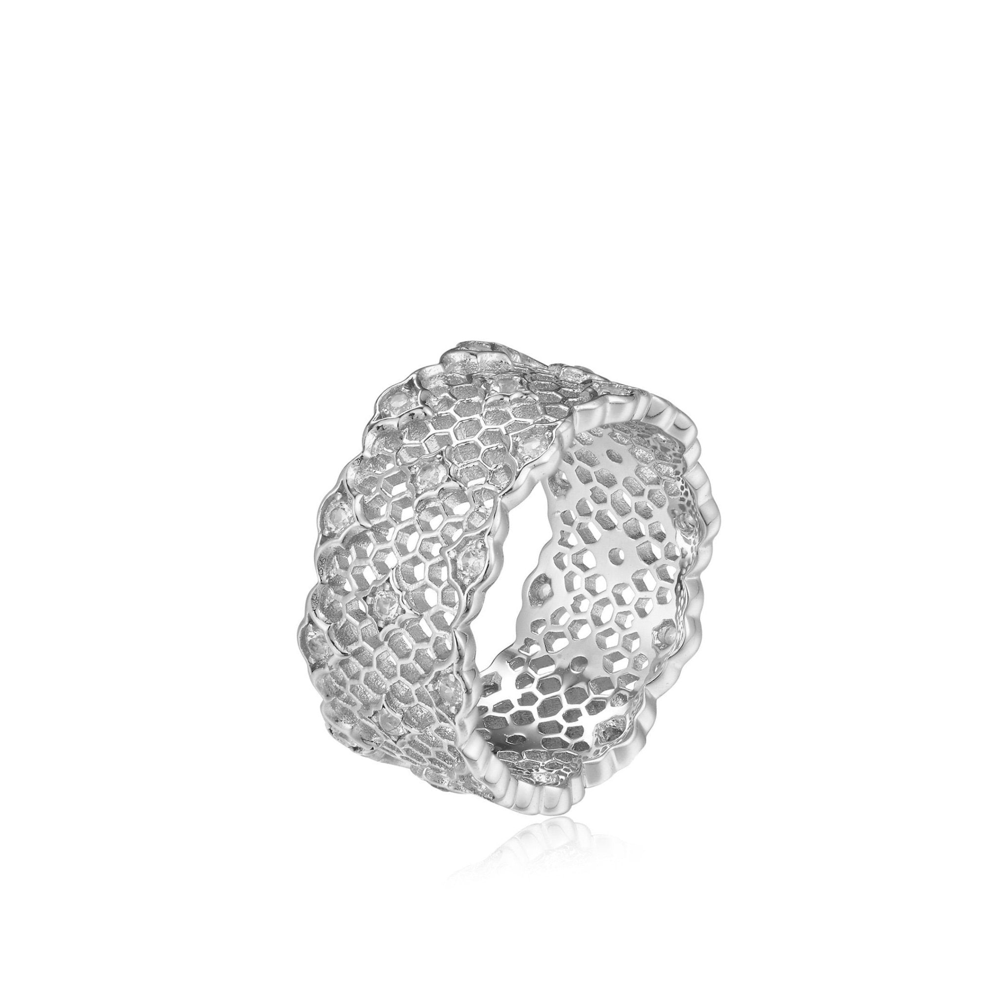 Iceveil Wide Band - Pure Gems & Stones Store: Awakened Days