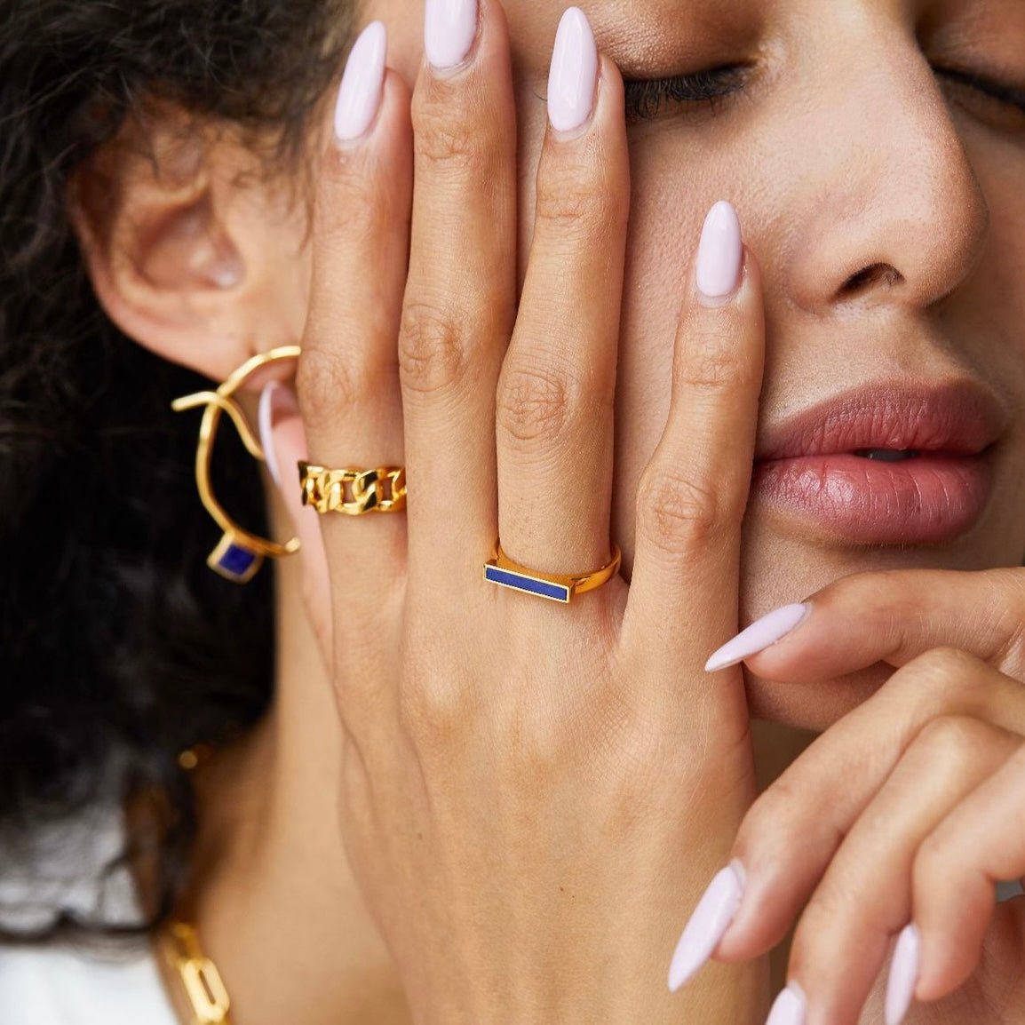 Indigo Bar Ring - Pure Gems & Stones Store: Awakened Days