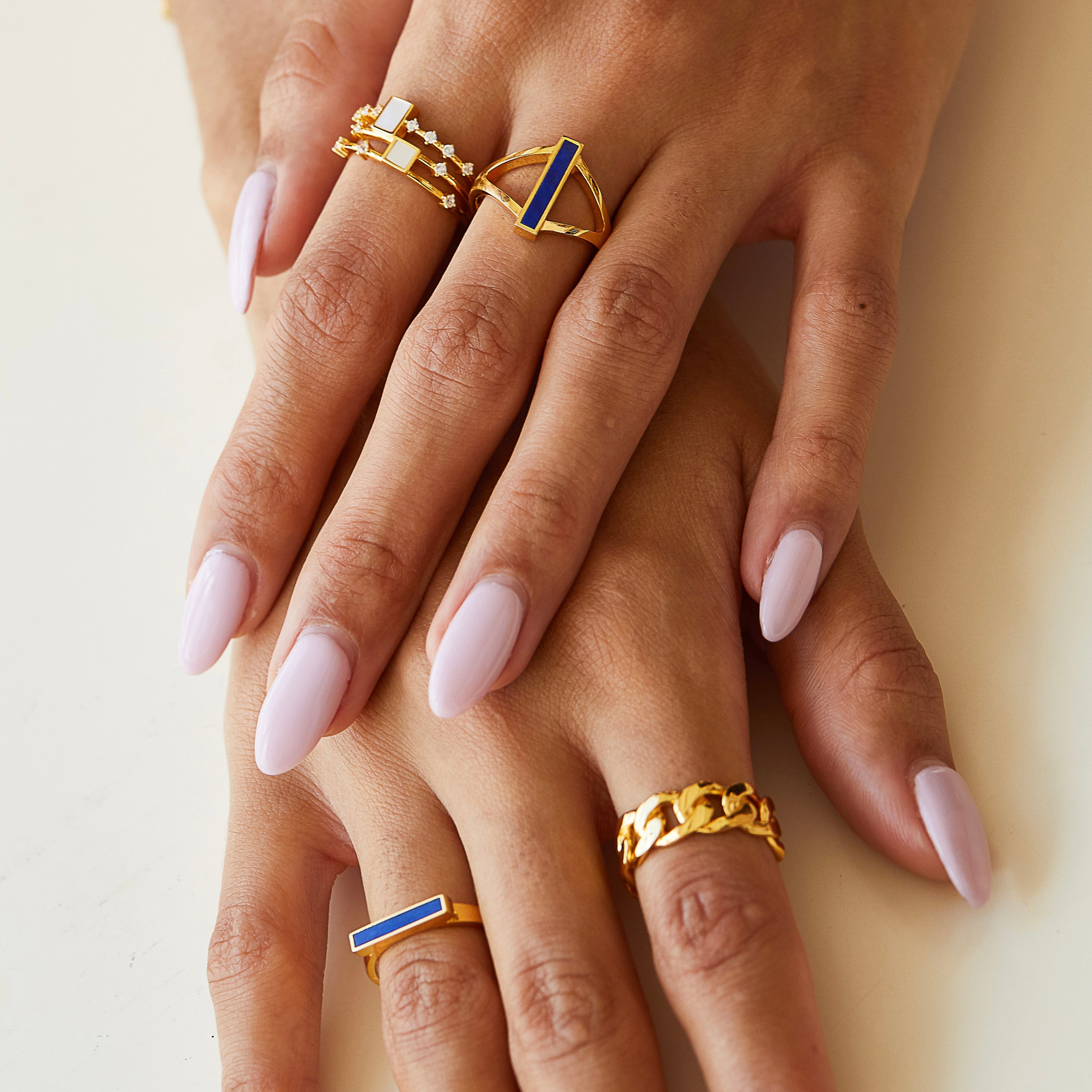 Indigo Bar Ring - Pure Gems & Stones Store: Awakened Days