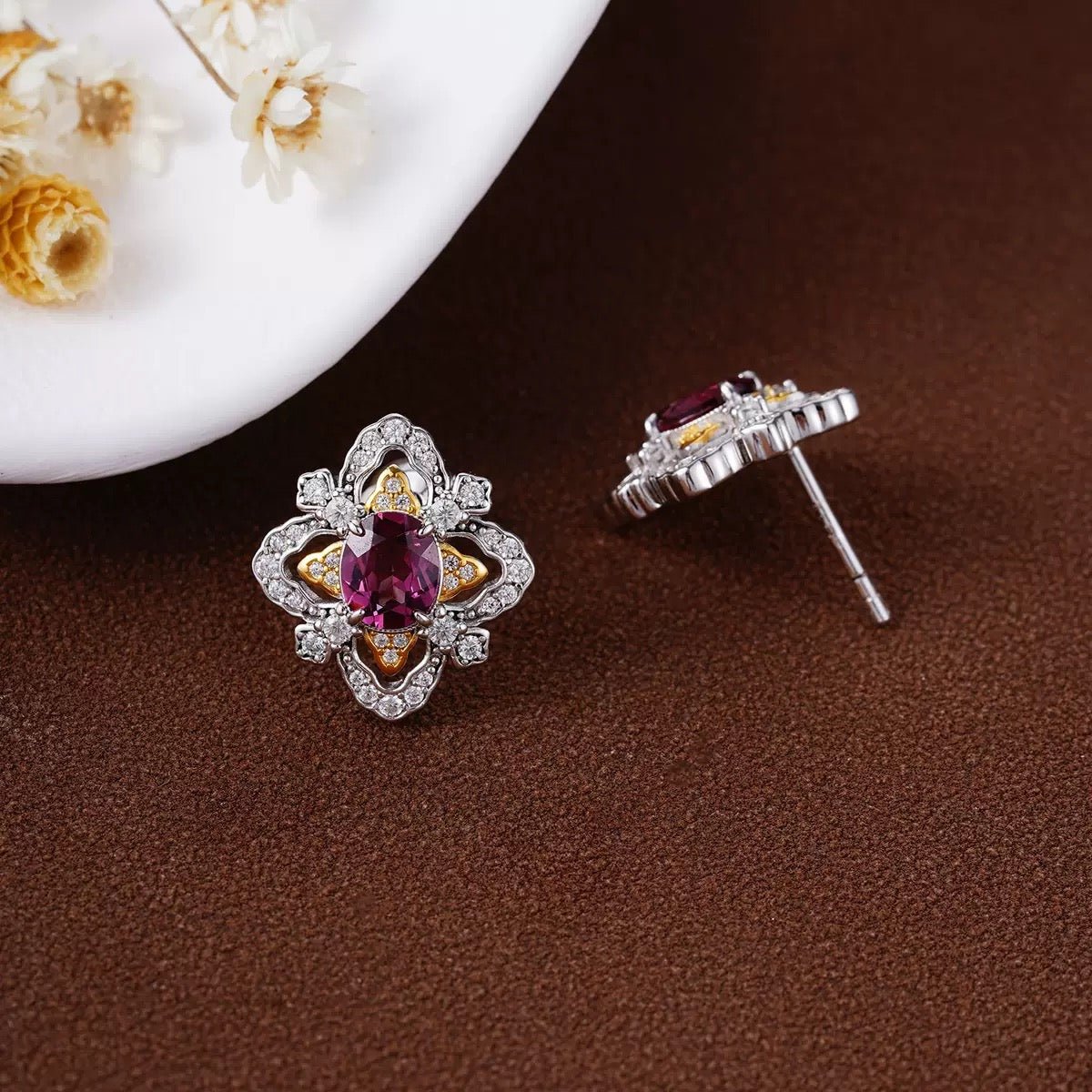 La Rosa di Firenze Earrings - Pure Gems & Stones Store: Awakened Days