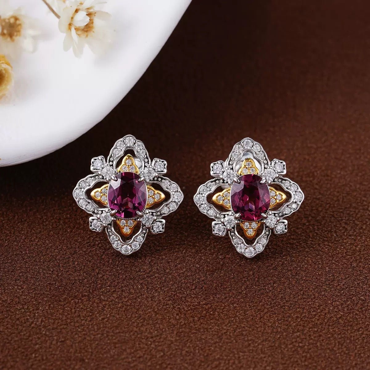 La Rosa di Firenze Earrings - Pure Gems & Stones Store: Awakened Days