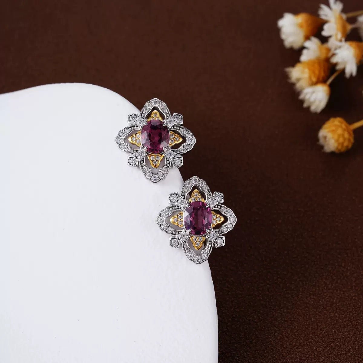 La Rosa di Firenze Earrings - Pure Gems & Stones Store: Awakened Days