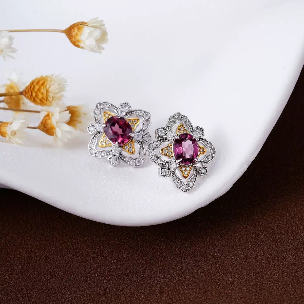 La Rosa di Firenze Earrings - Pure Gems & Stones Store: Awakened Days