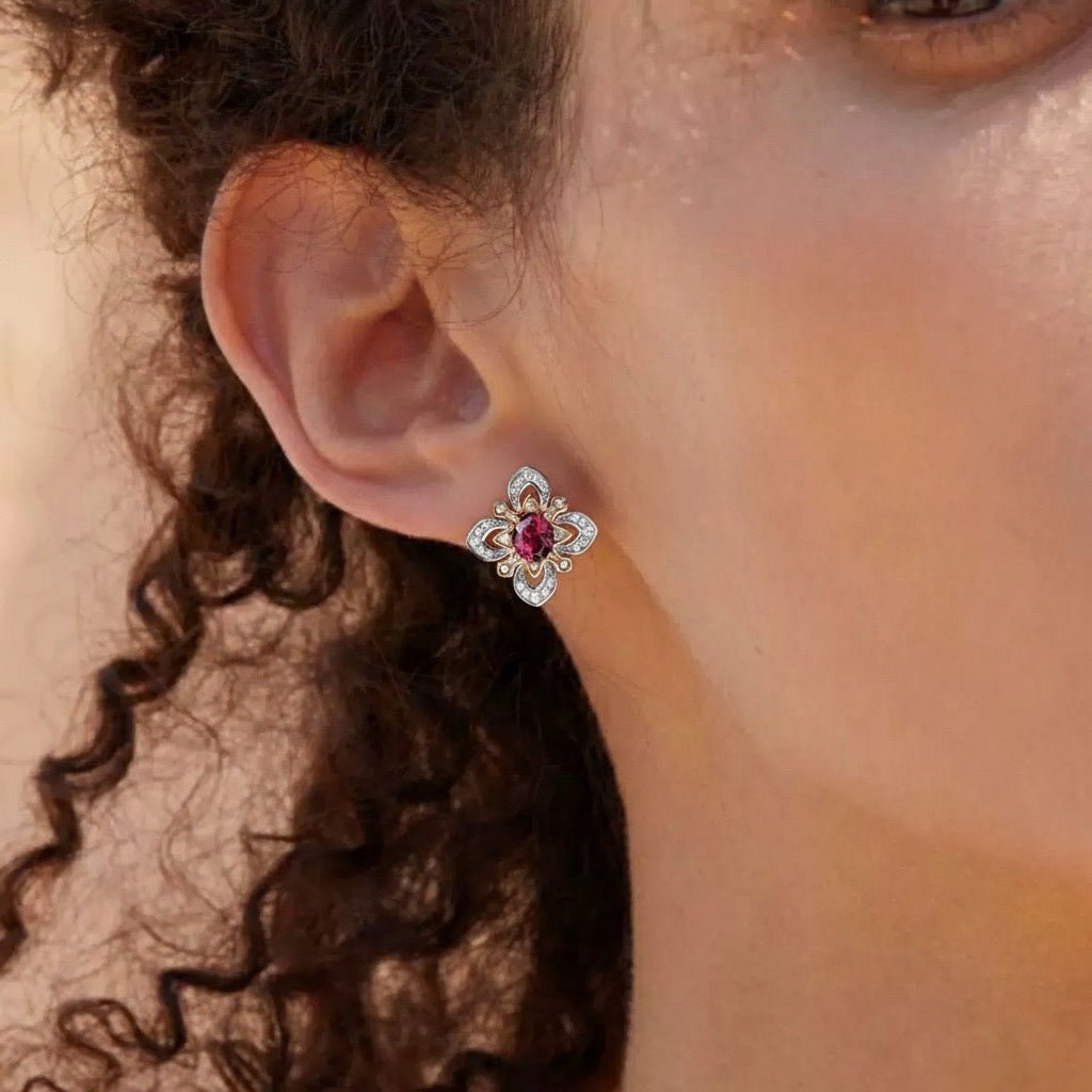 La Rosa di Firenze Earrings - Pure Gems & Stones Store: Awakened Days