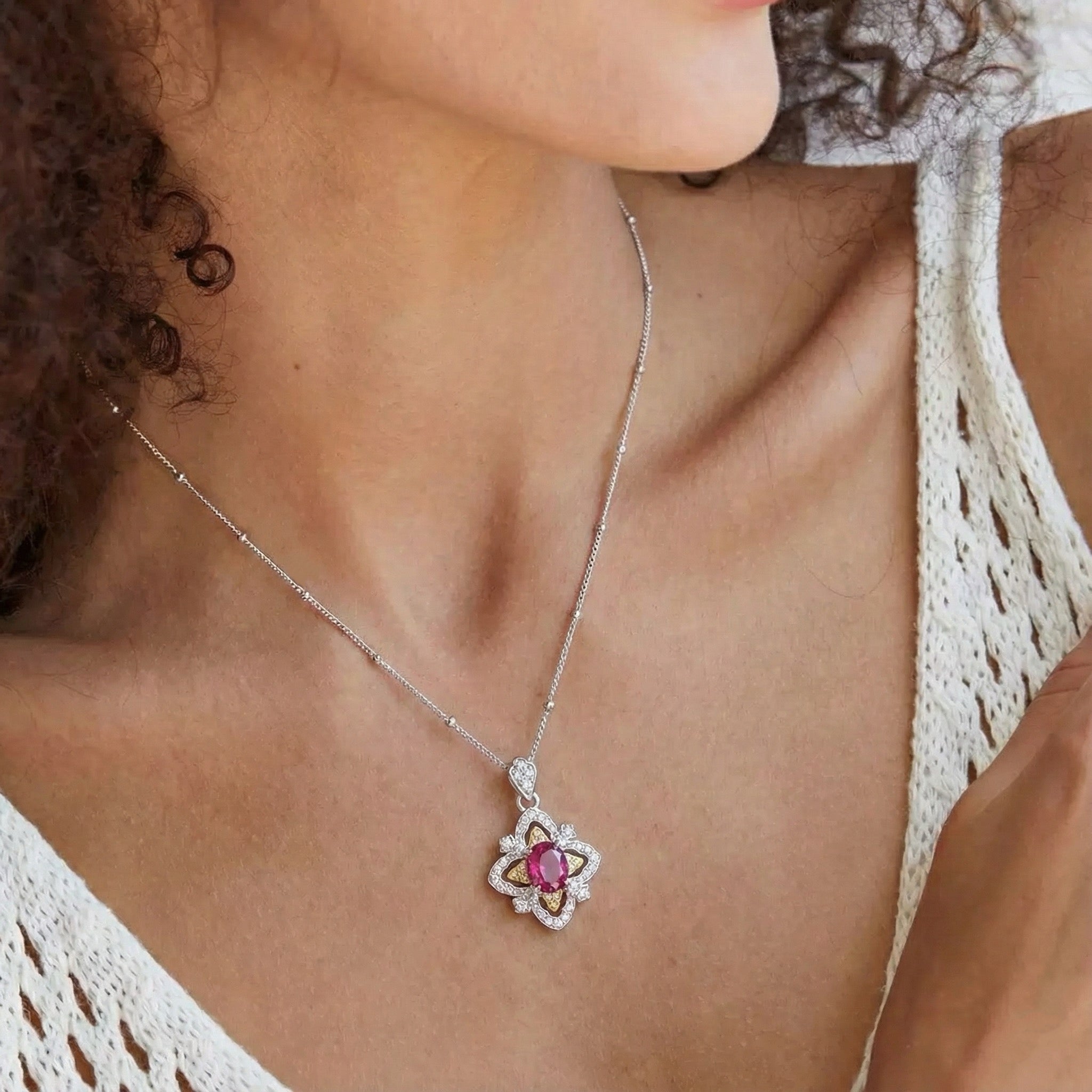La Rosa di Firenze Necklace - Pure Gems & Stones Store: Awakened Days