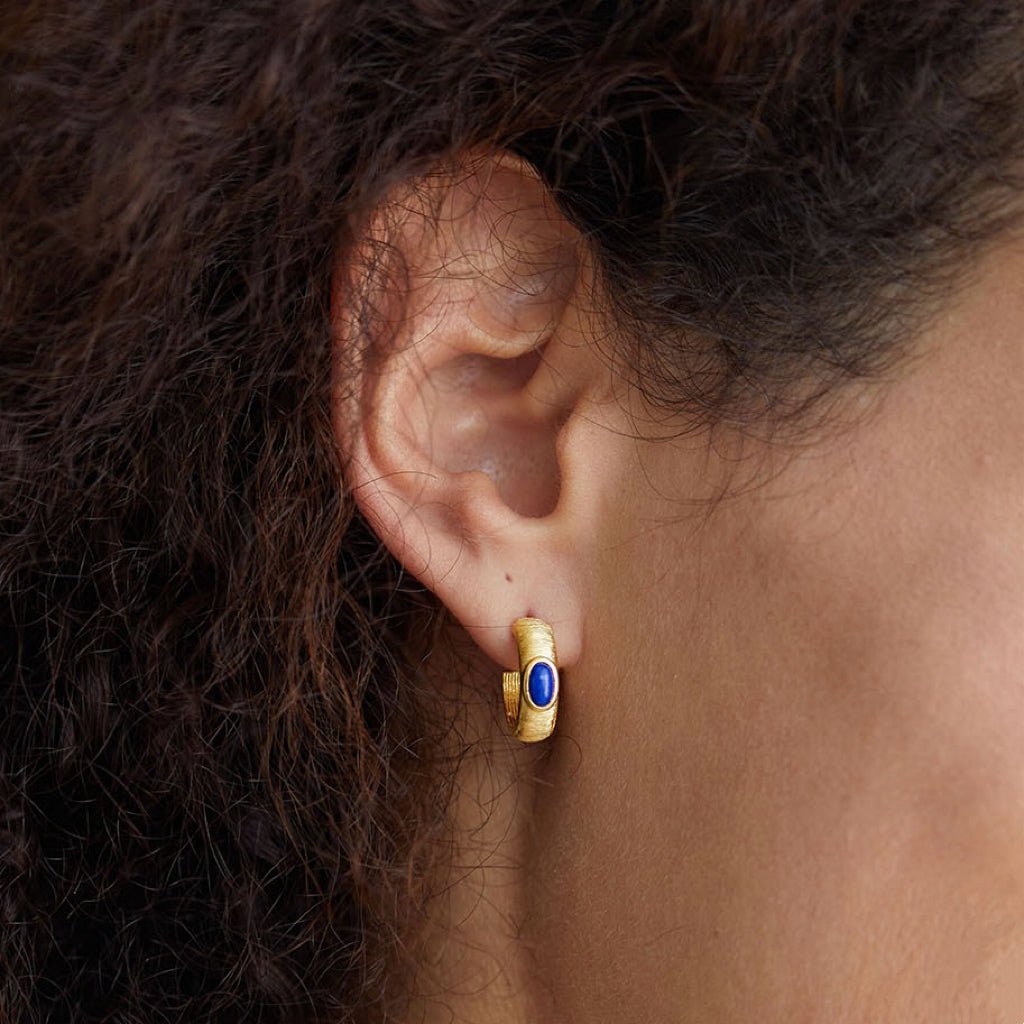 Lapis Ankh Hoops - Pure Gems & Stones Store: Awakened Days