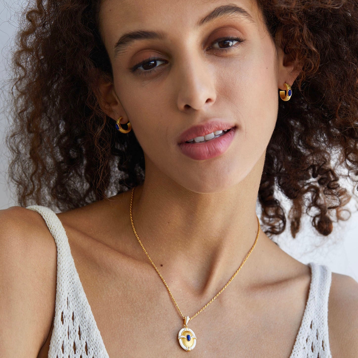 Lapis Ankh Hoops - Pure Gems & Stones Store: Awakened Days