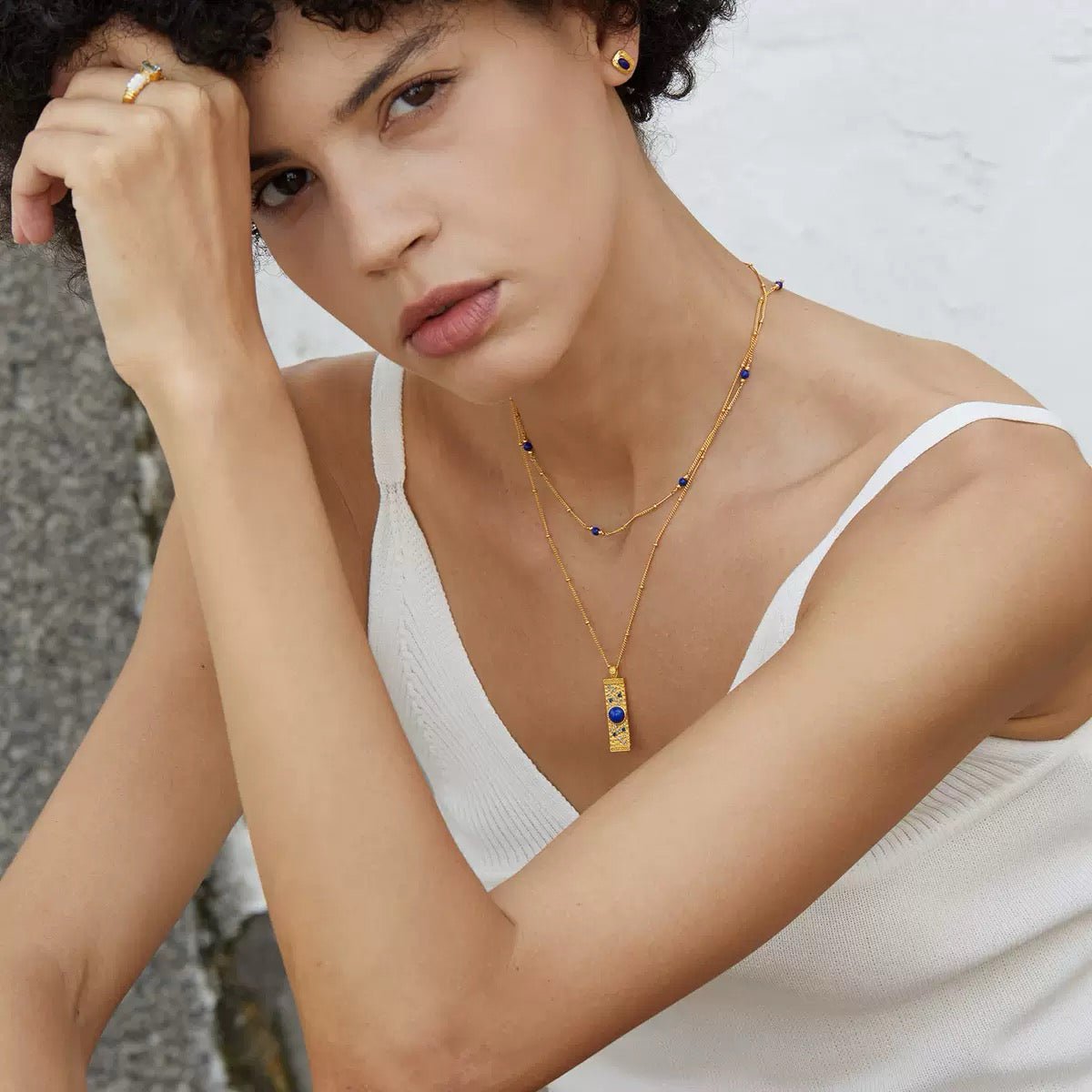 Lapis Icona Necklace - Pure Gems & Stones Store: Awakened Days