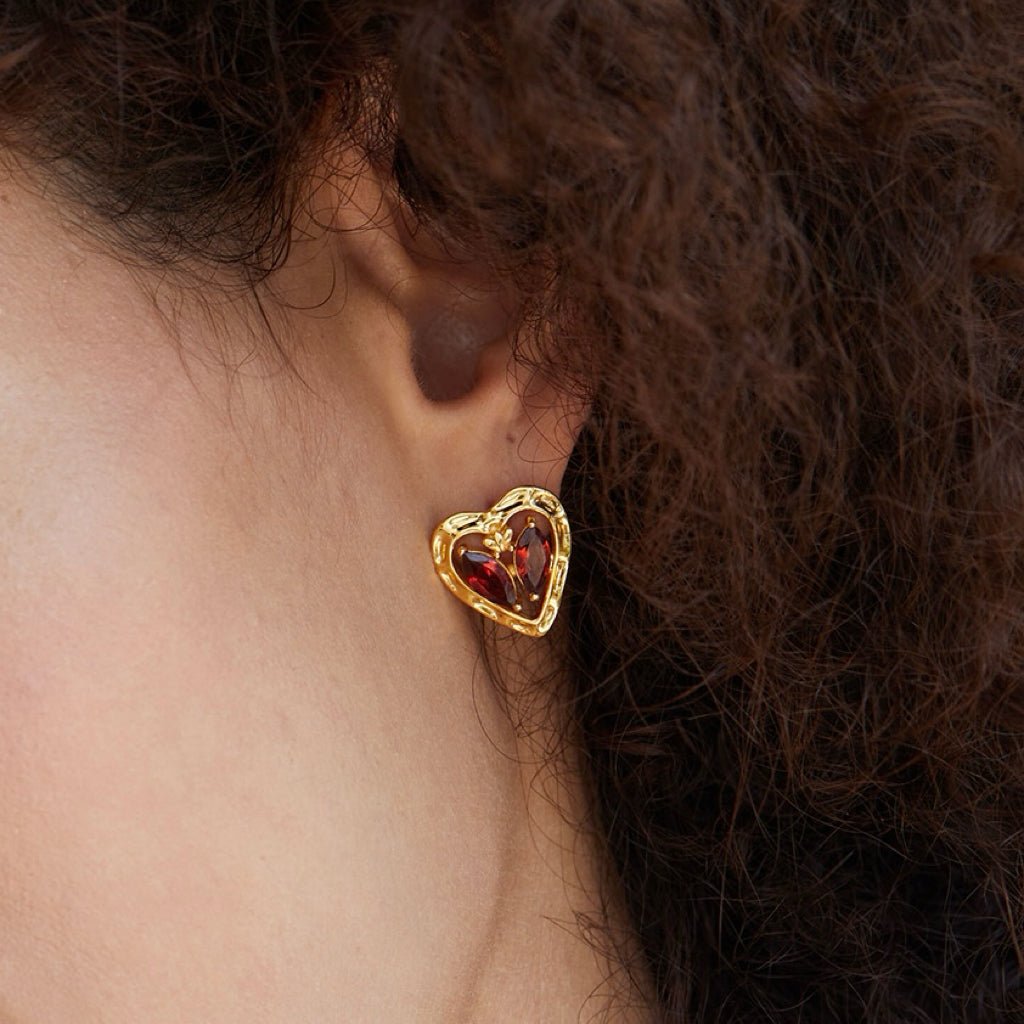 L’Art du Cœur Studs - Pure Gems & Stones Store: Awakened Days