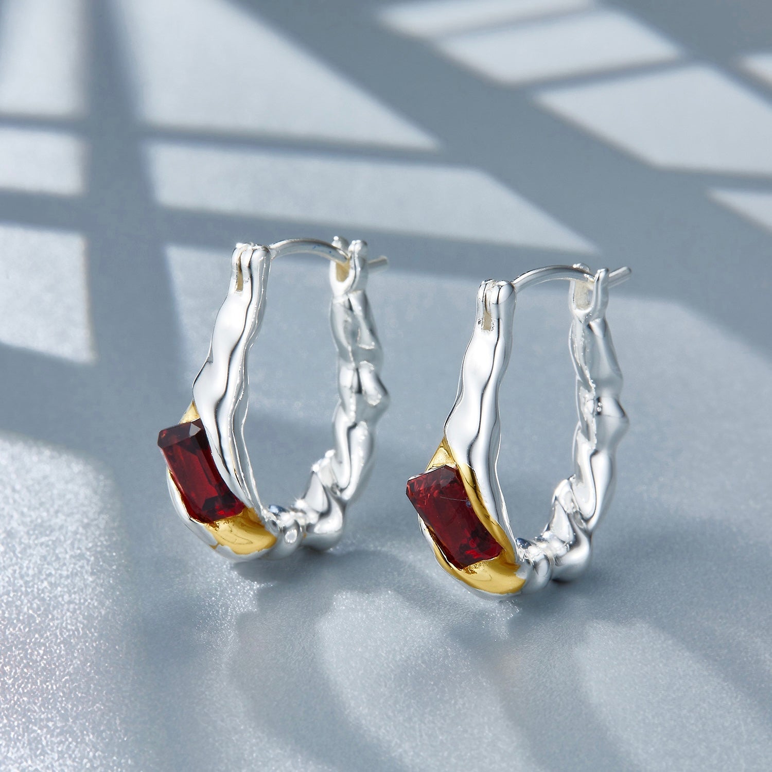 Lava Ember Hoops - Pure Gems & Stones Store: Awakened Days