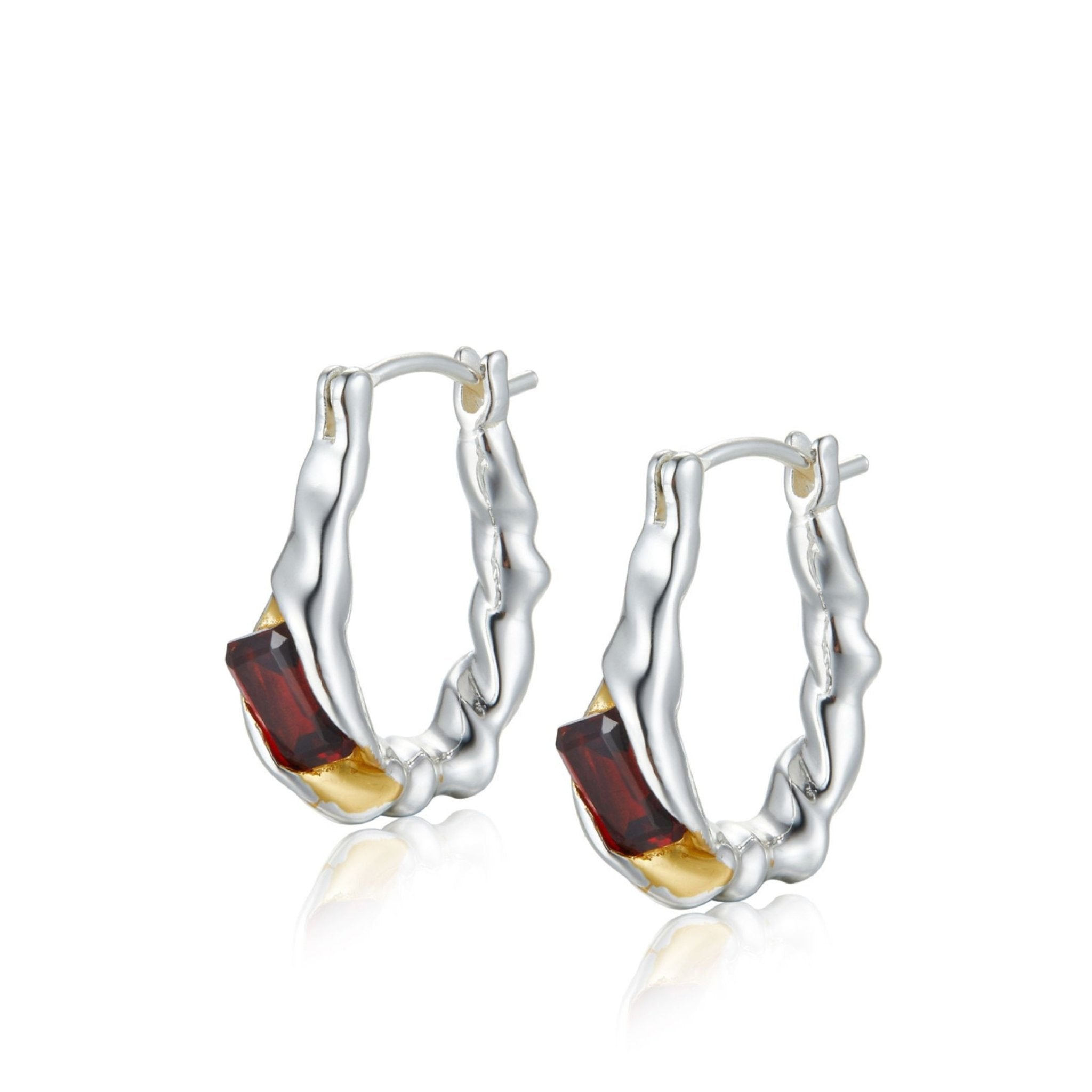 Lava Ember Hoops - Pure Gems & Stones Store: Awakened Days