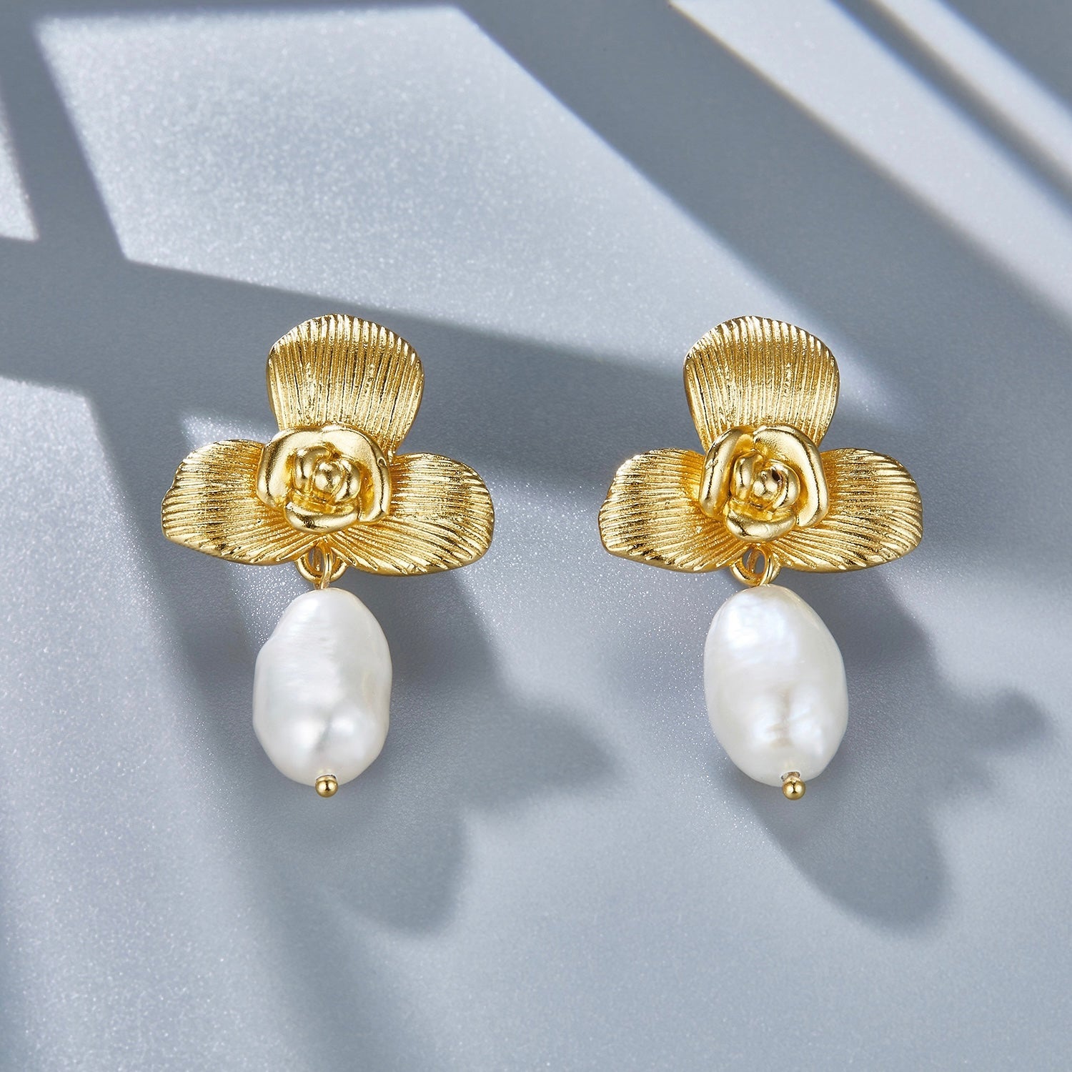 L’Orchidée et la Perle Earrings - Pure Gems & Stones Store: Awakened Days