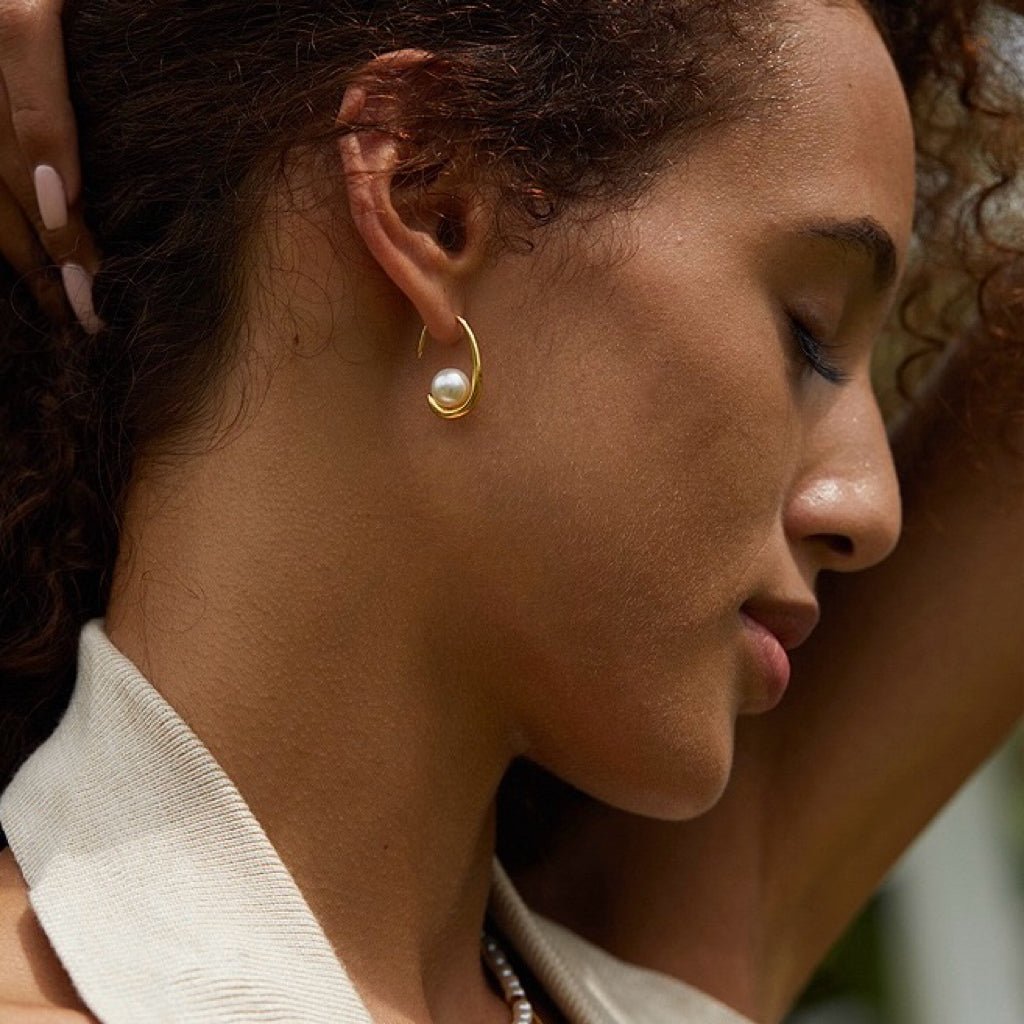 Moonlit Arc Earrings - Pure Gems & Stones Store: Awakened Days