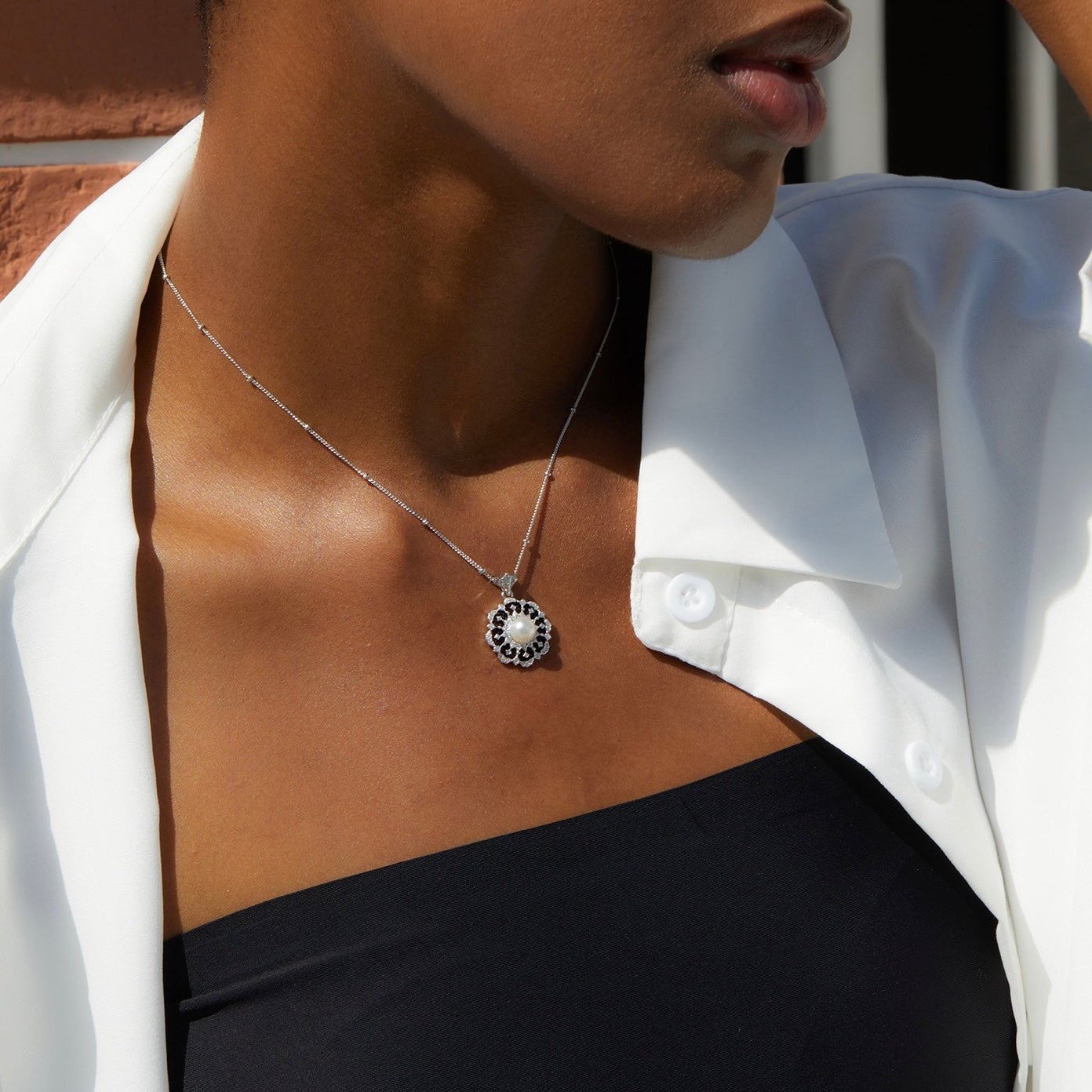 Nocturne Fleur Necklace - Pure Gems & Stones Store: Awakened Days