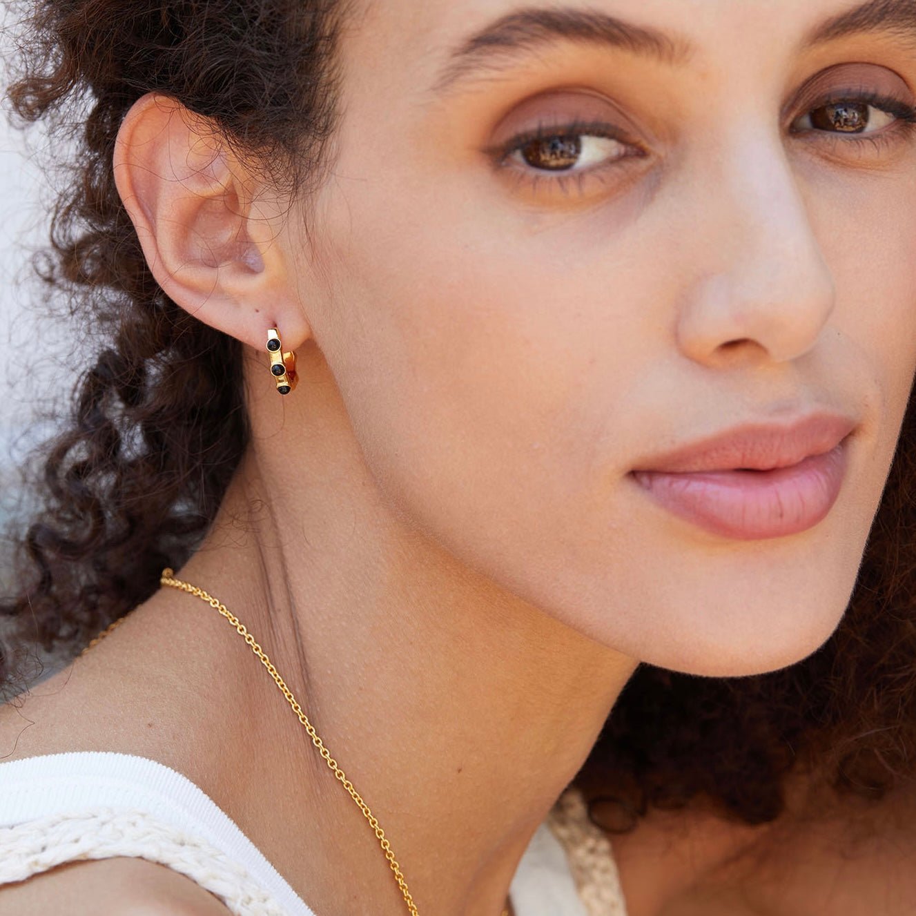 Noir Essence Hoops - Pure Gems & Stones Store: Awakened Days