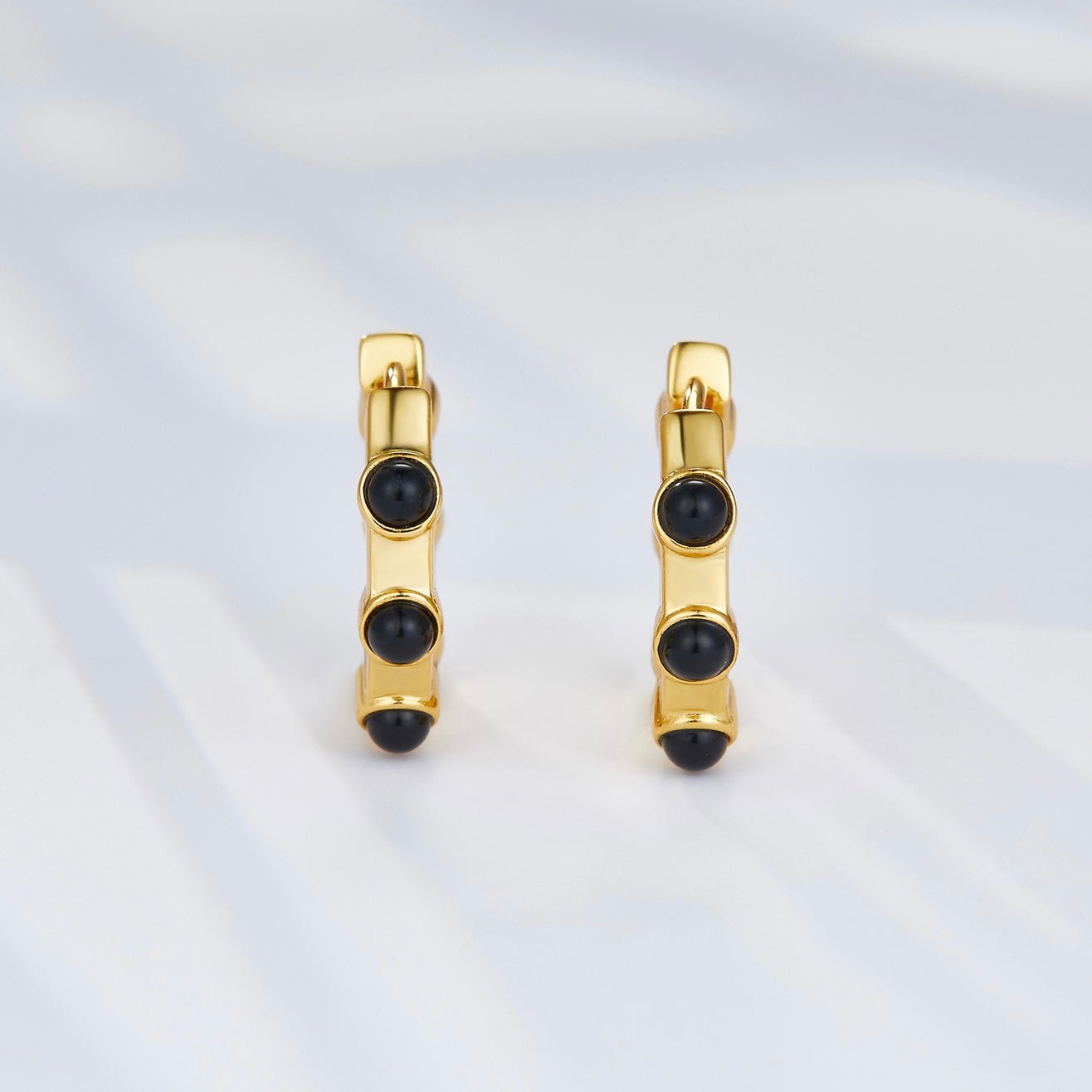 Noir Essence Hoops - Pure Gems & Stones Store: Awakened Days