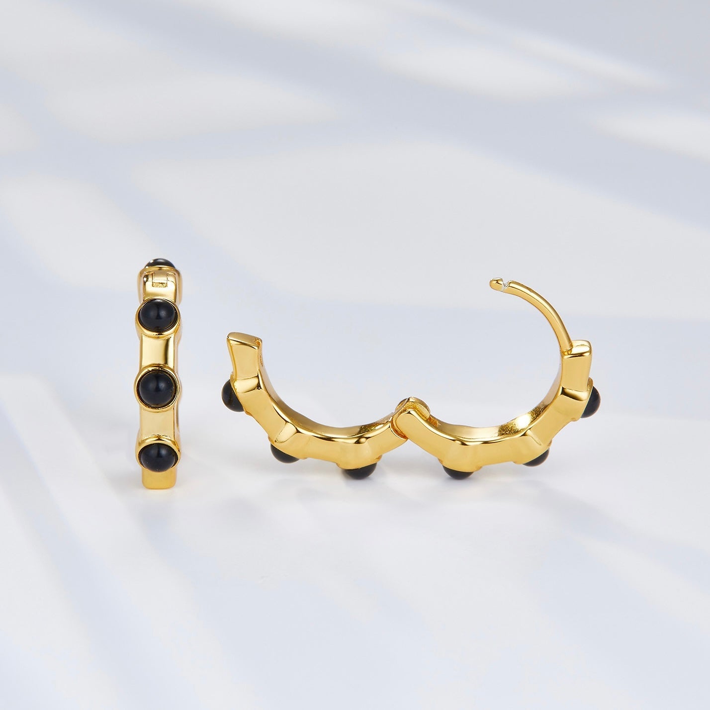 Noir Essence Hoops - Pure Gems & Stones Store: Awakened Days