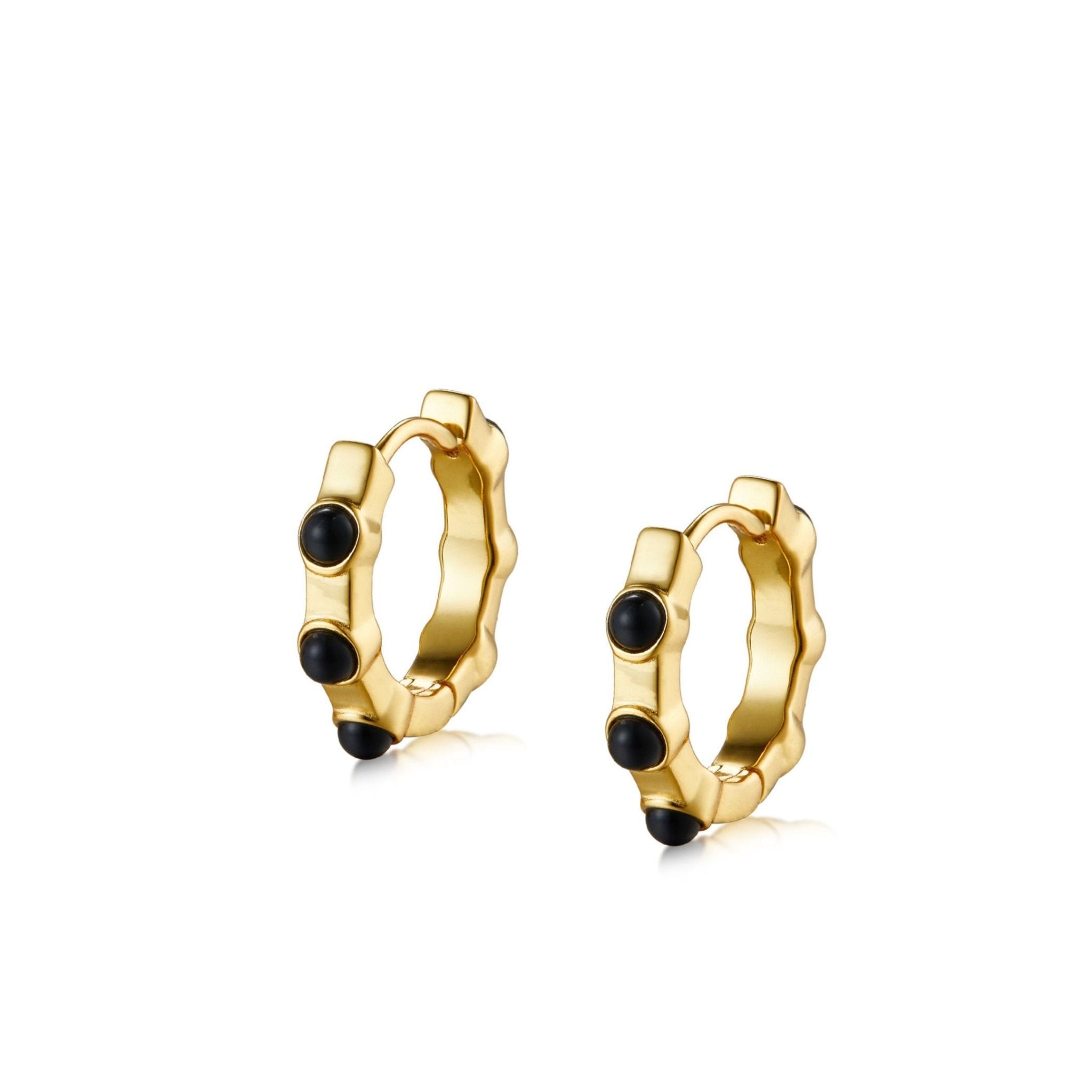 Noir Essence Hoops - Pure Gems & Stones Store: Awakened Days