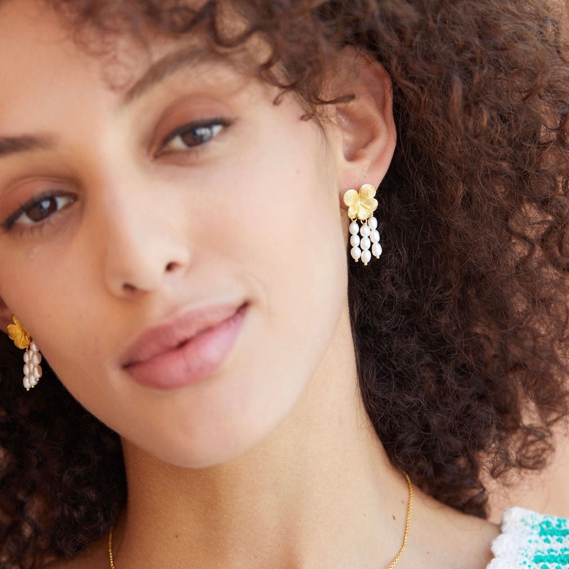 Pearl Cascade Earrings - Pure Gems & Stones Store: Awakened Days