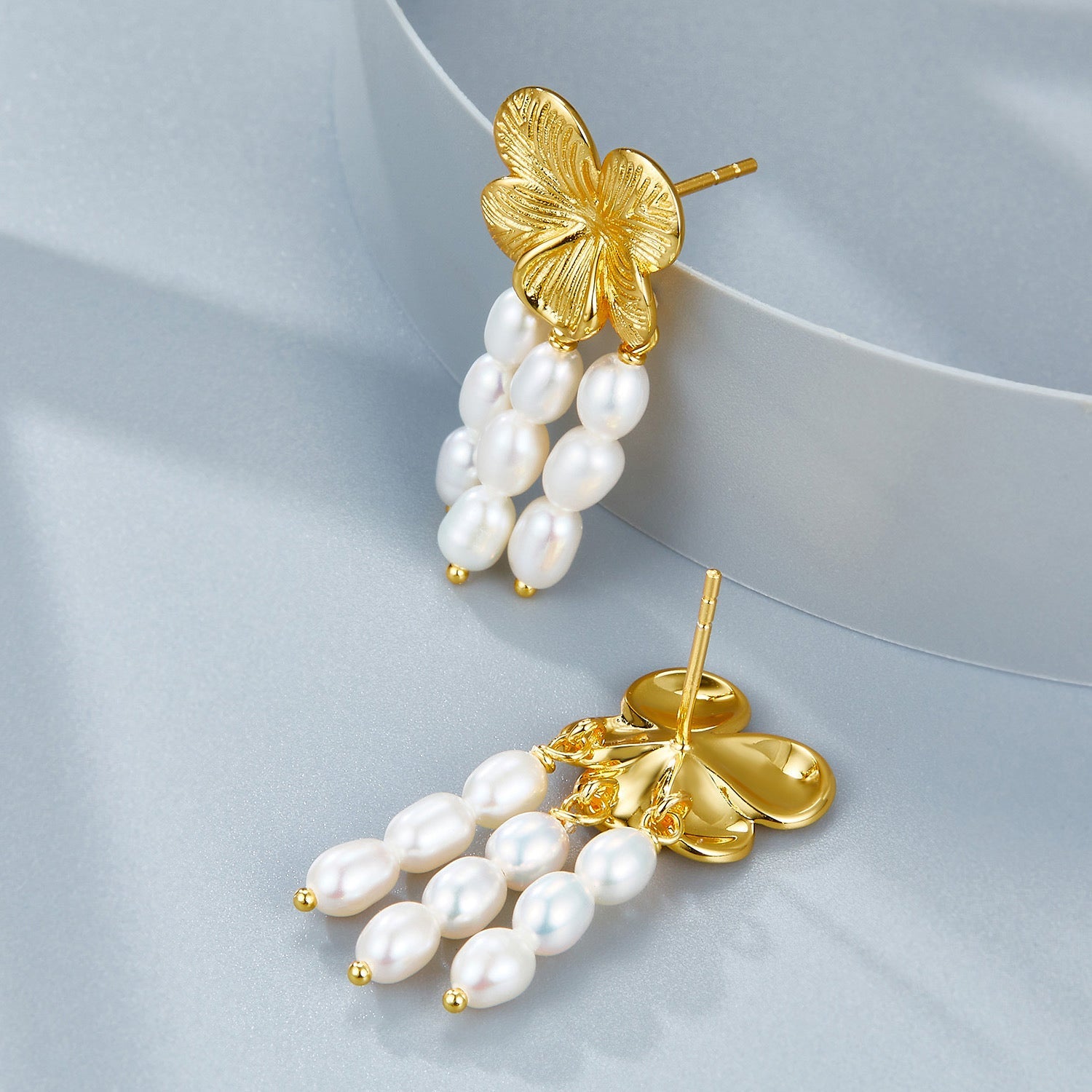 Pearl Cascade Earrings - Pure Gems & Stones Store: Awakened Days