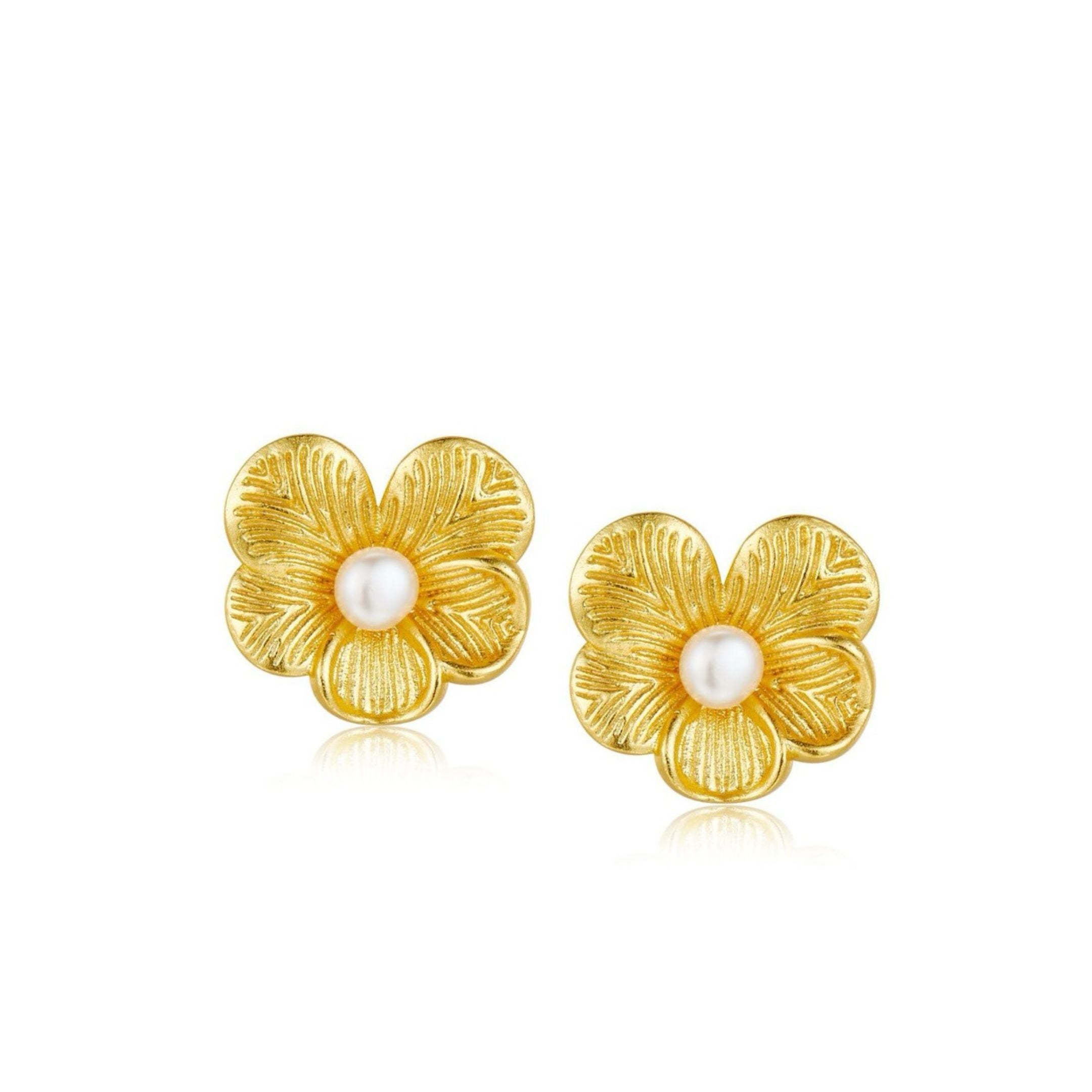 Petal Pearl Studs - Pure Gems & Stones Store: Awakened Days